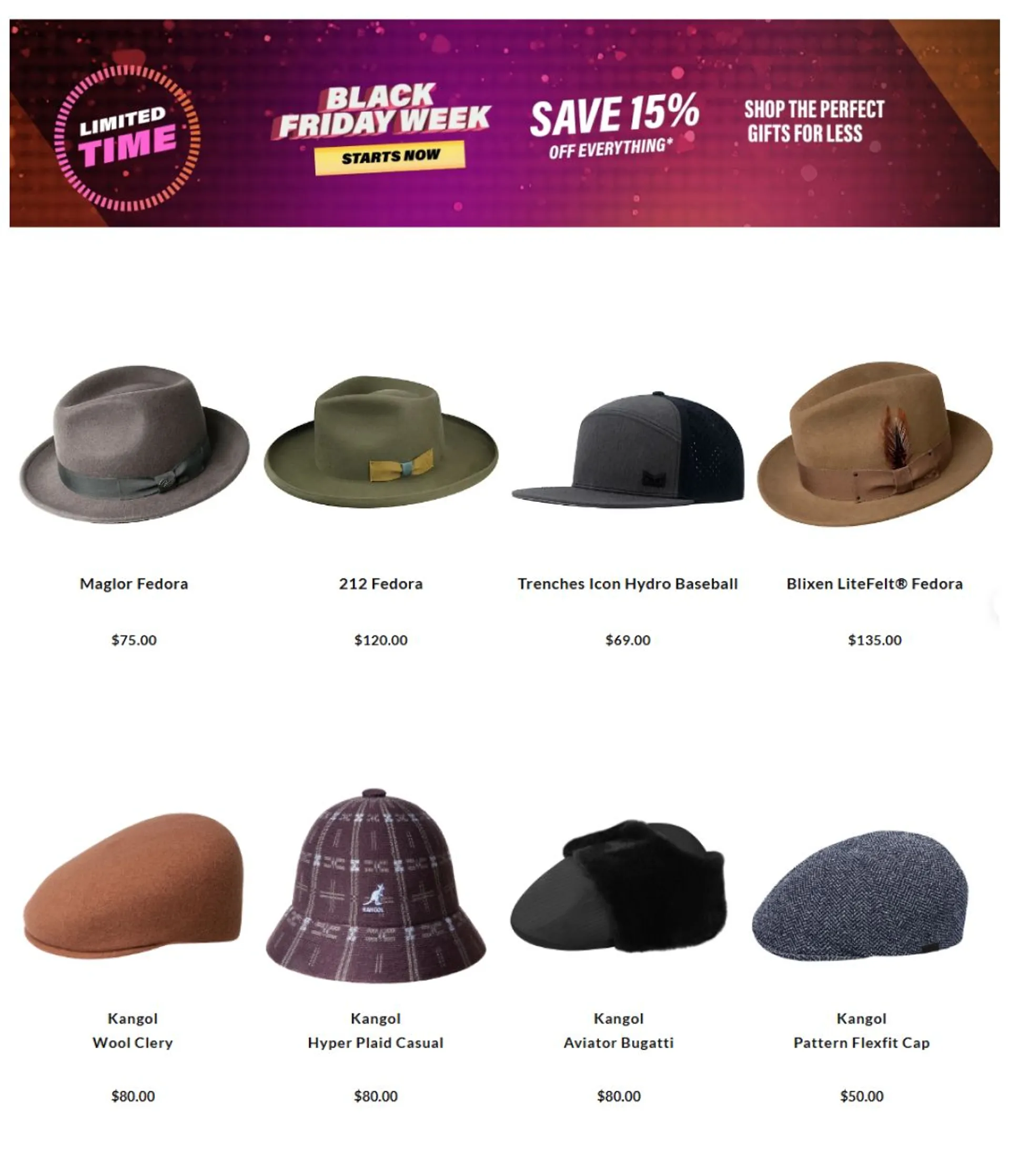 Weekly ad Hats.com Sales from November 20 to December 5 2024 - Page 