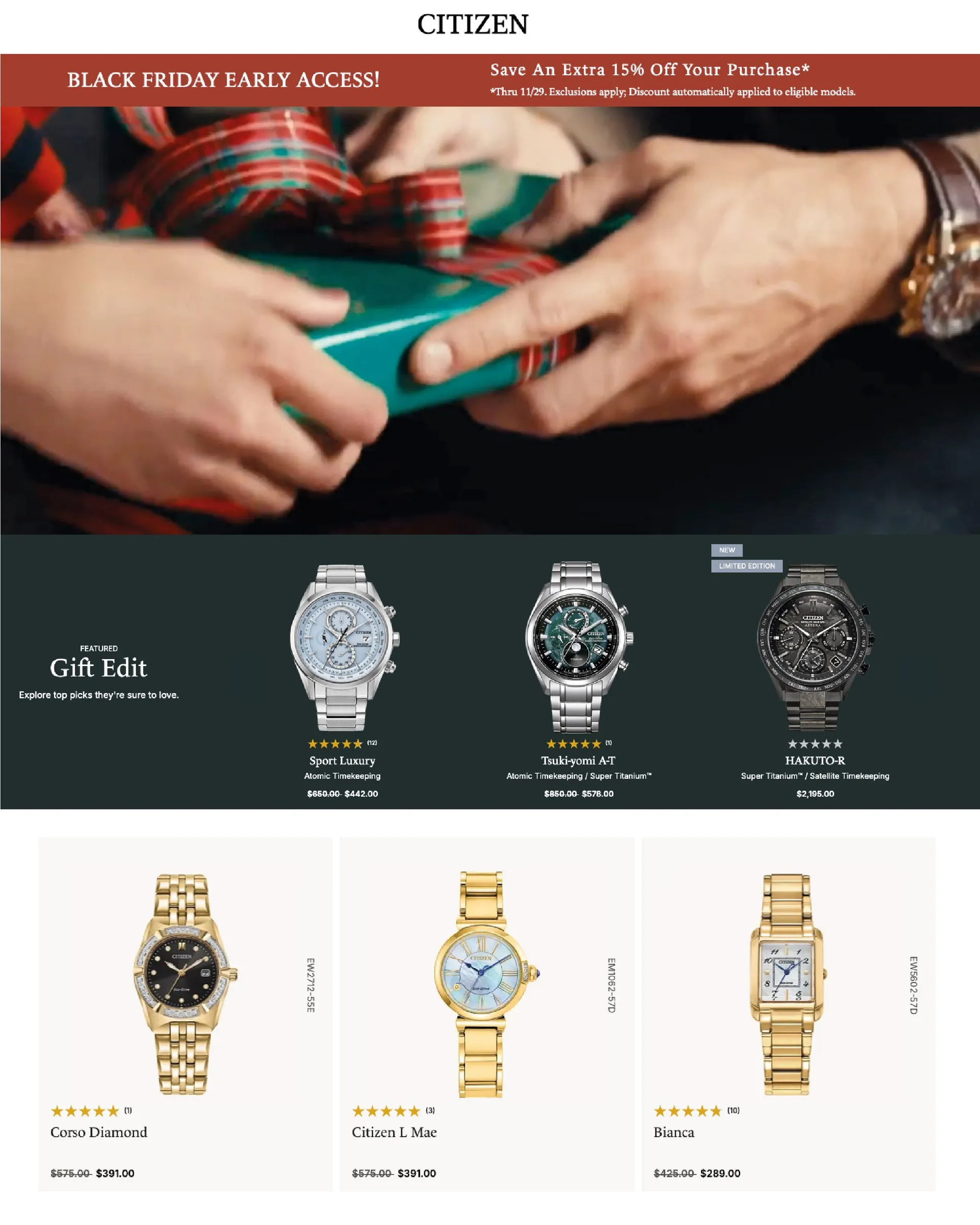 Weekly ad Citizen Watch Sales from November 20 to December 5 2024 - Page 