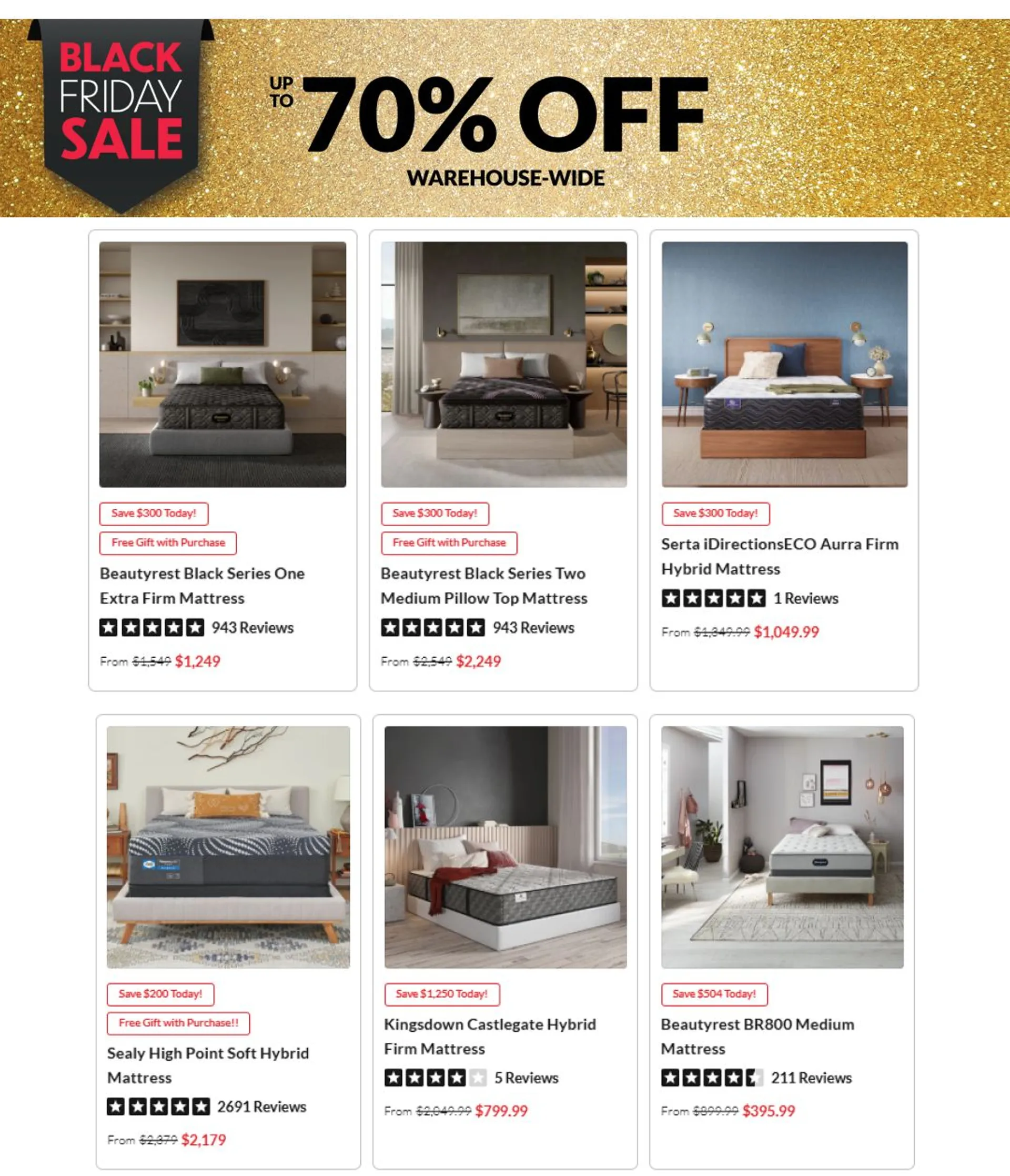 Weekly ad Mattress Warehouse Sales from November 20 to December 5 2024 - Page 