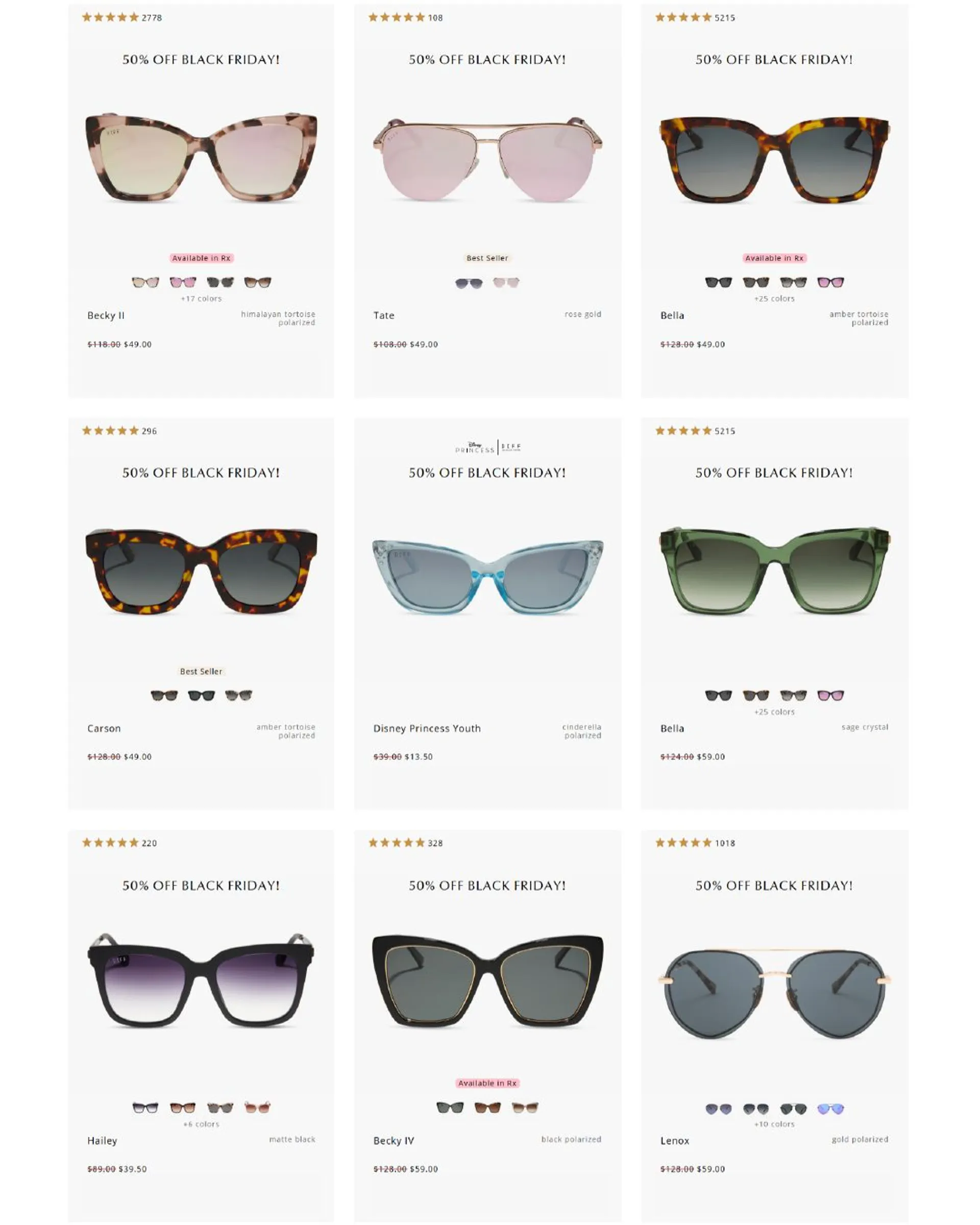 Weekly ad DIFF Eyewear Sales from November 20 to December 5 2024 - Page 