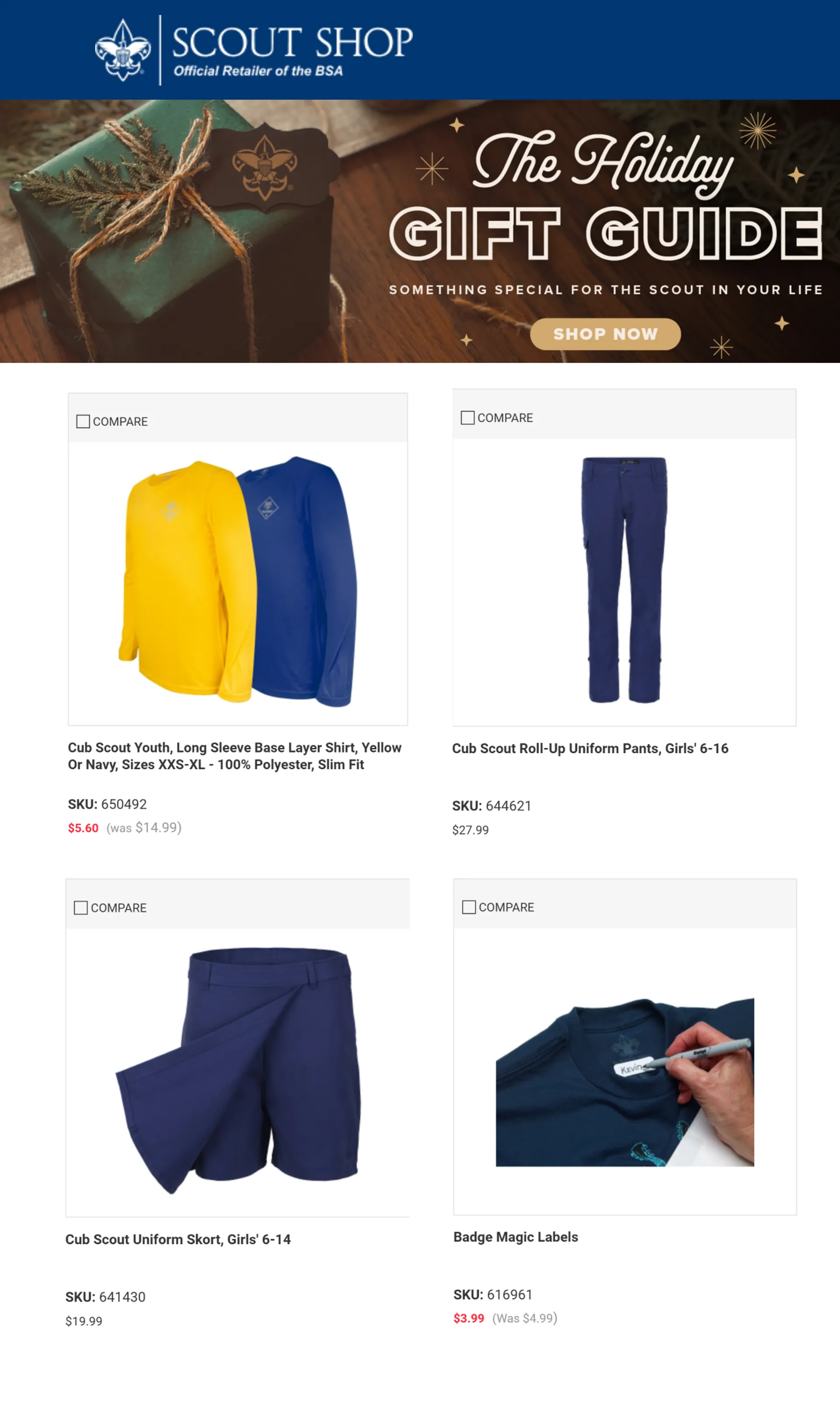 Weekly ad Scout Shop Sales from December 5 to December 19 2024 - Page 