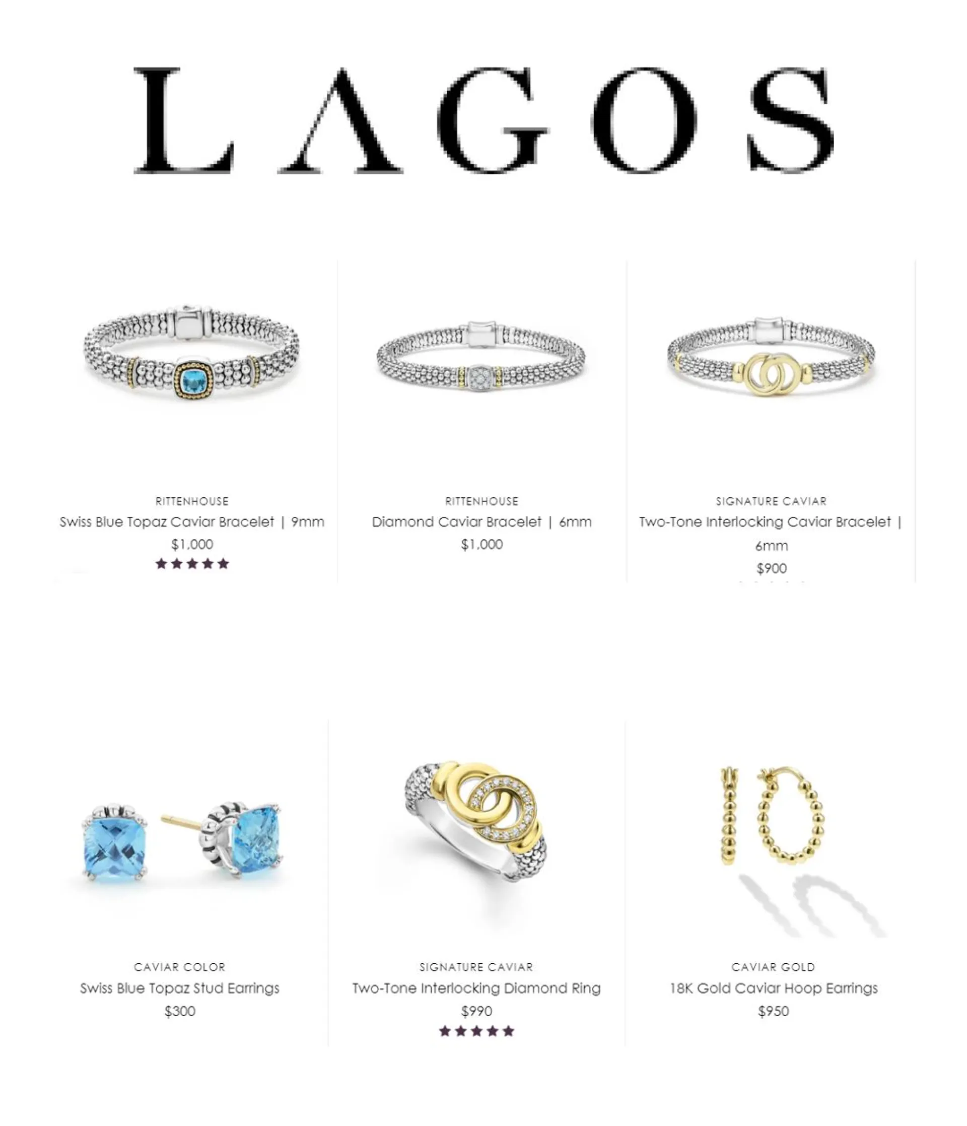 Weekly ad LAGOS Jewelry Sales from December 5 to December 19 2024 - Page 1