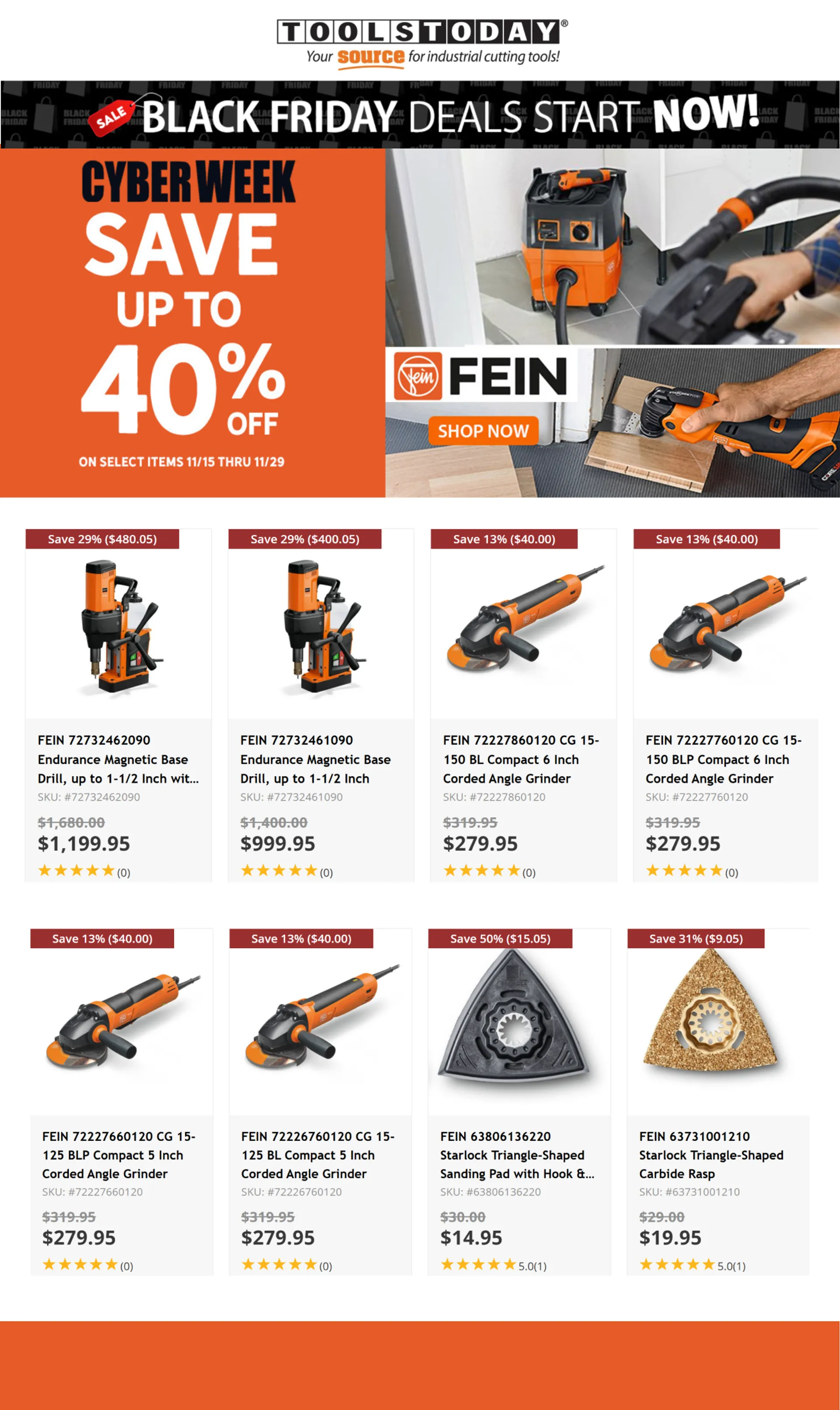 Weekly ad ToolsToday Sales from December 5 to December 19 2024 - Page 