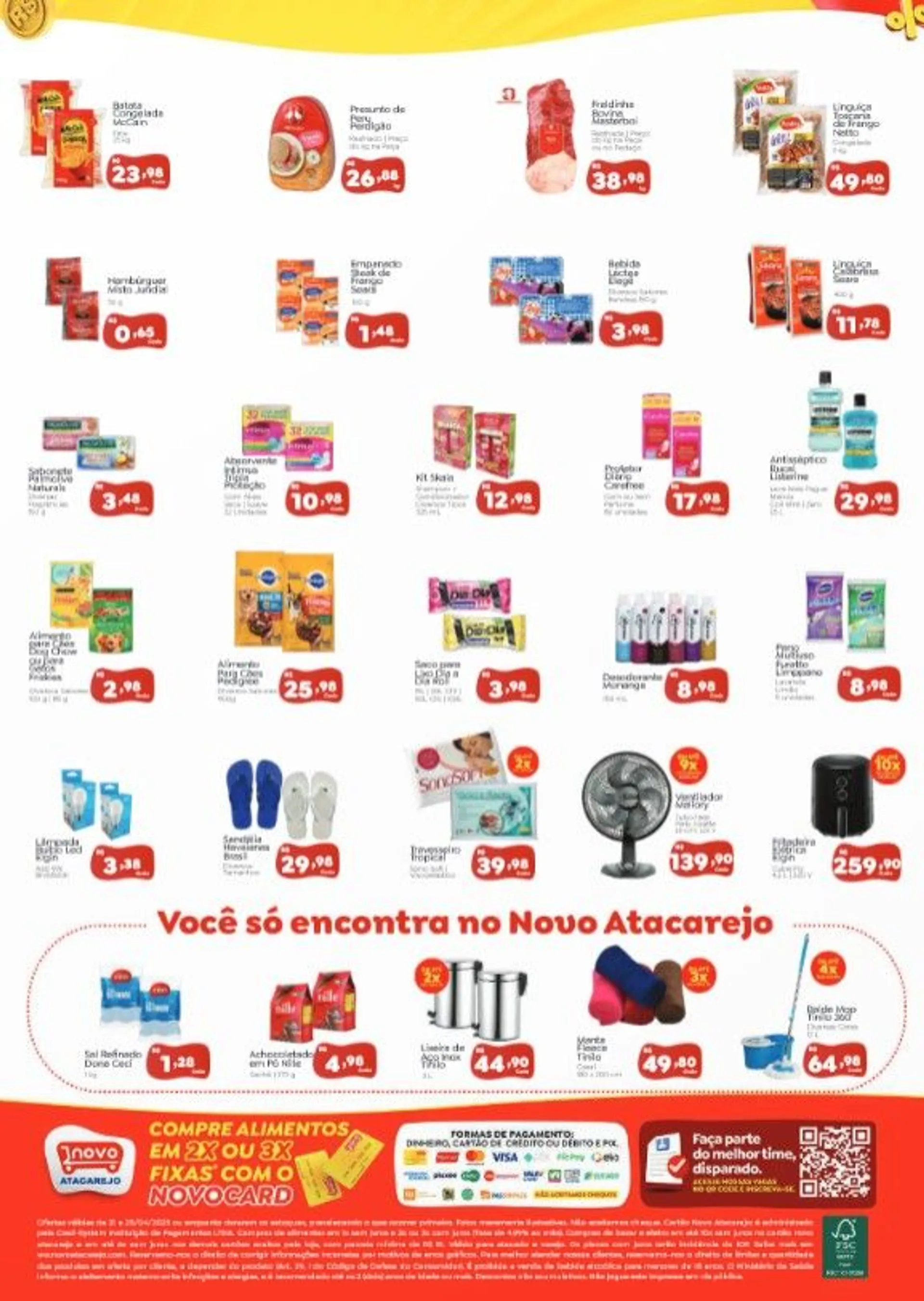 Encarte de Novo Atacarejo Folheto 21 de abril até 25 de abril 2025 - Pagina 2