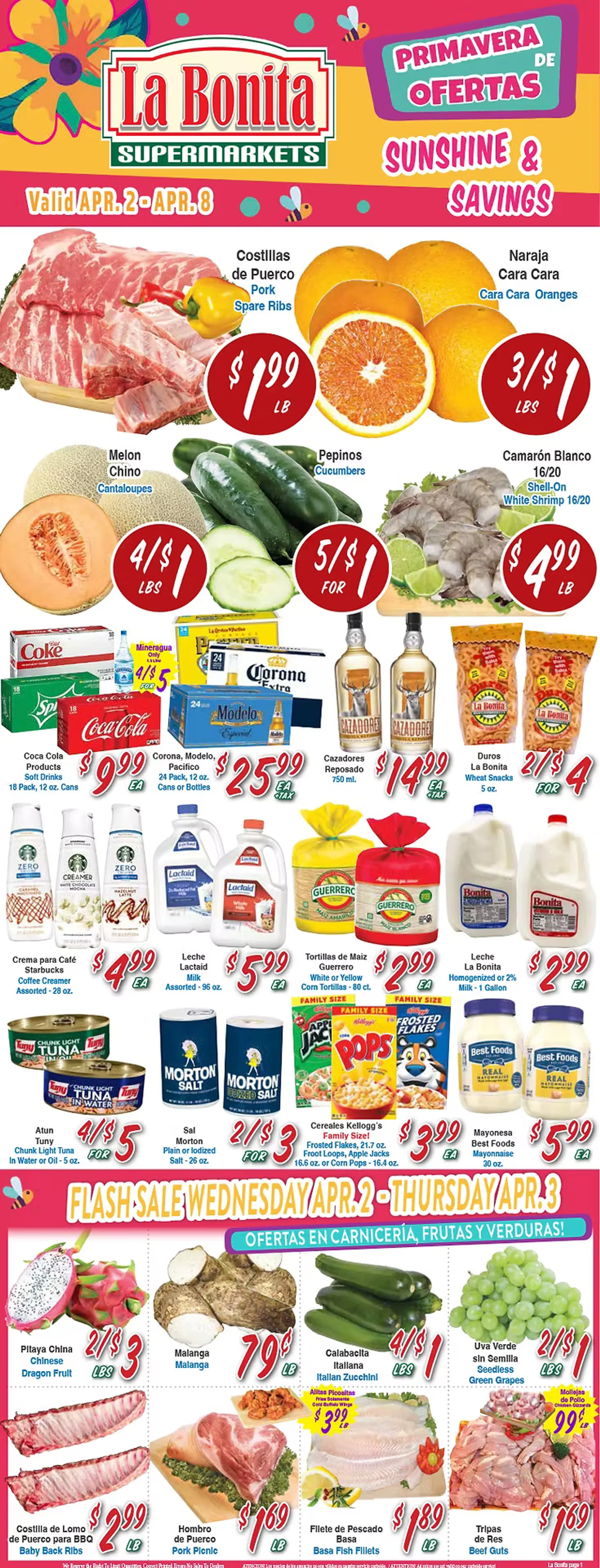 Weekly ad La Bonita Supermarkets Sales from April 2 to April 8 2025 - Page 