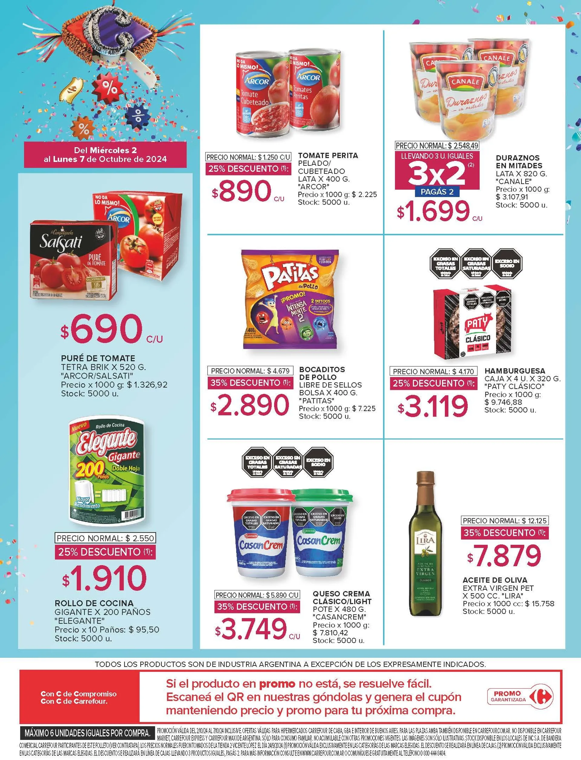 Ofertas de Carrefour Descuentos semanales 2 de octubre al 7 de octubre 2024 - Página 8 del catálogo