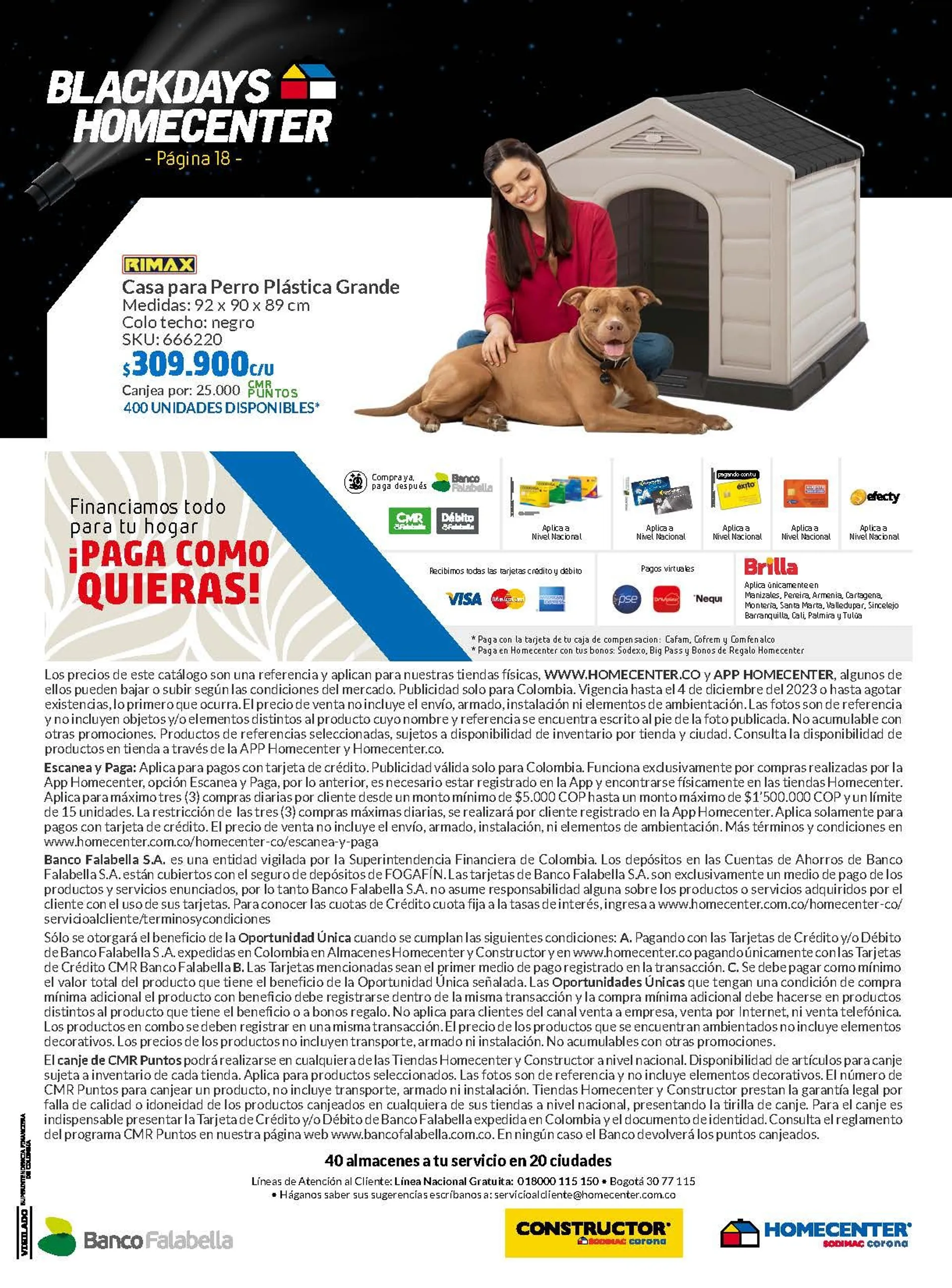 Catalogo de Homecenter BlackFriday 25 de octubre al 4 de diciembre 2024 - Pag 18