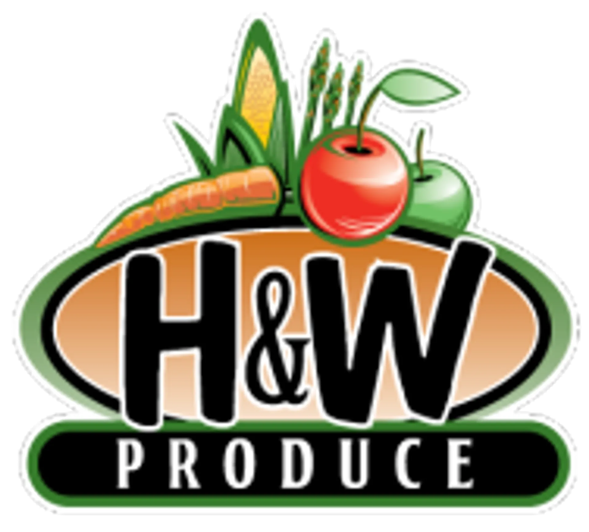 H&W PRODUCE logo
