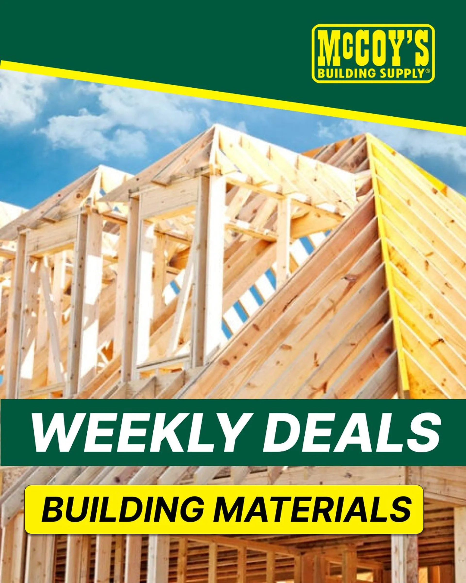 Weekly ad McCoy's Building Supply - Building Materials Deals from January 17 to January 22 2023 - Page 1