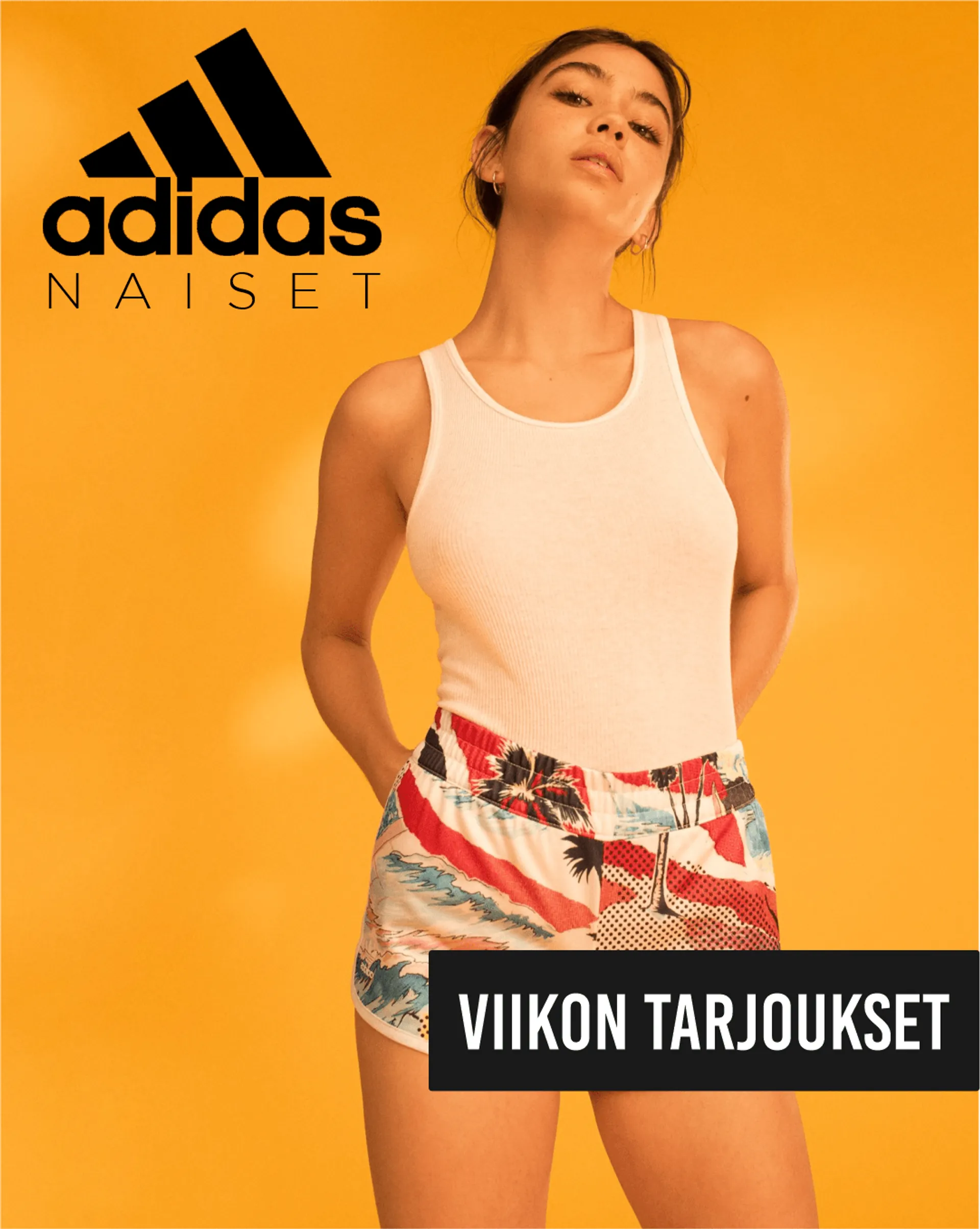 Adidas - naisten tuotteet voimassa alkaen 2. toukokuuta - 7. toukokuuta 2024 - Tarjouslehti sivu 1