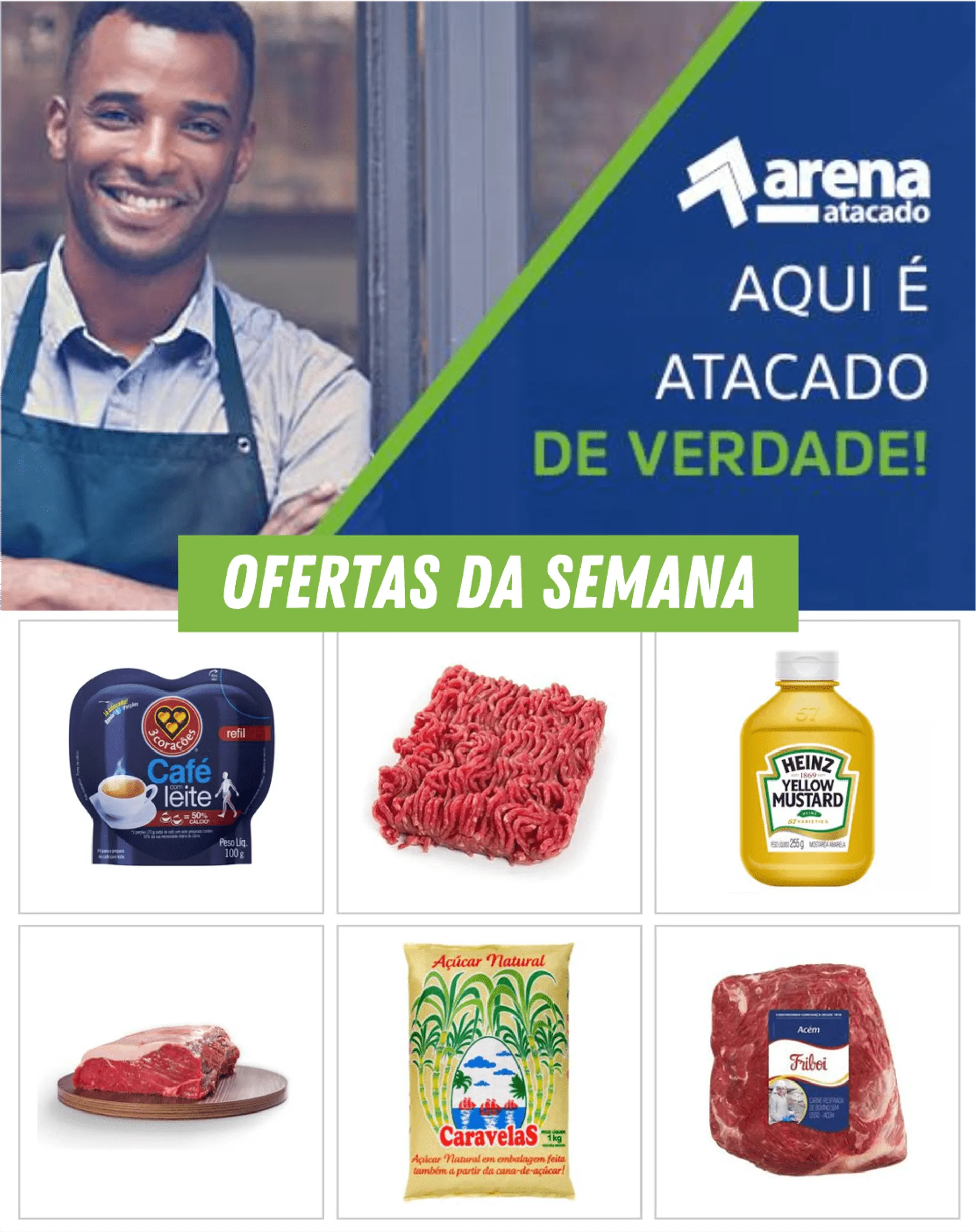 Encarte de Arena Atacado - Mercearia, carnes y frios 1 de março até 6 de março 2024 - Pagina 
