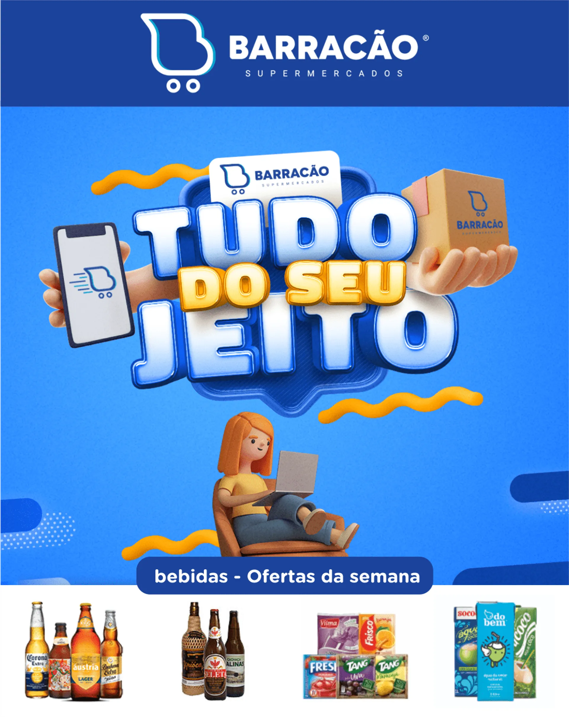 Encarte de Barracão Supermercado - Bebidas 26 de fevereiro até 2 de março 2024 - Pagina 