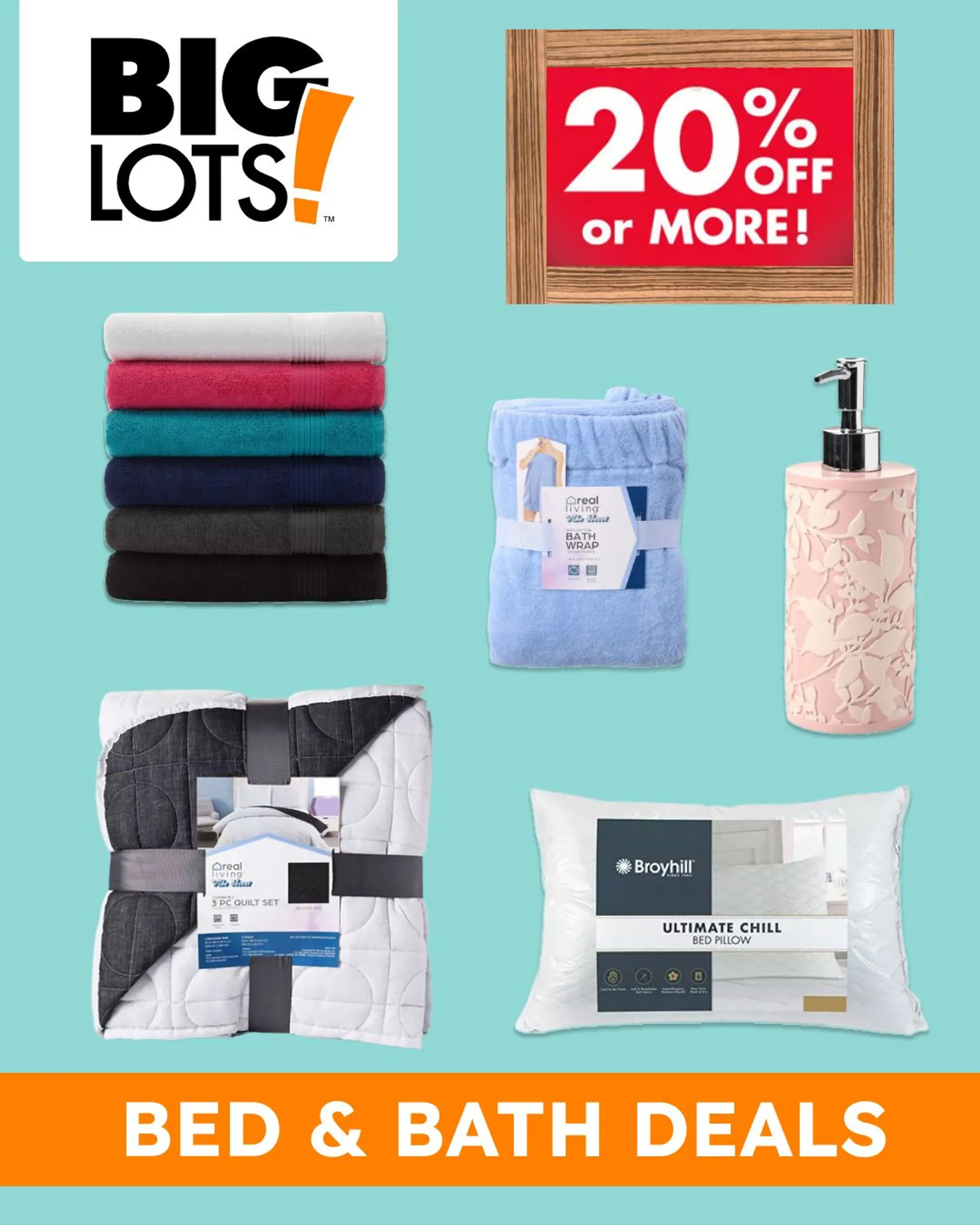 Weekly ad Big Lots - Bed & Bath Deals from May 21 to May 26 2023 - Page 1