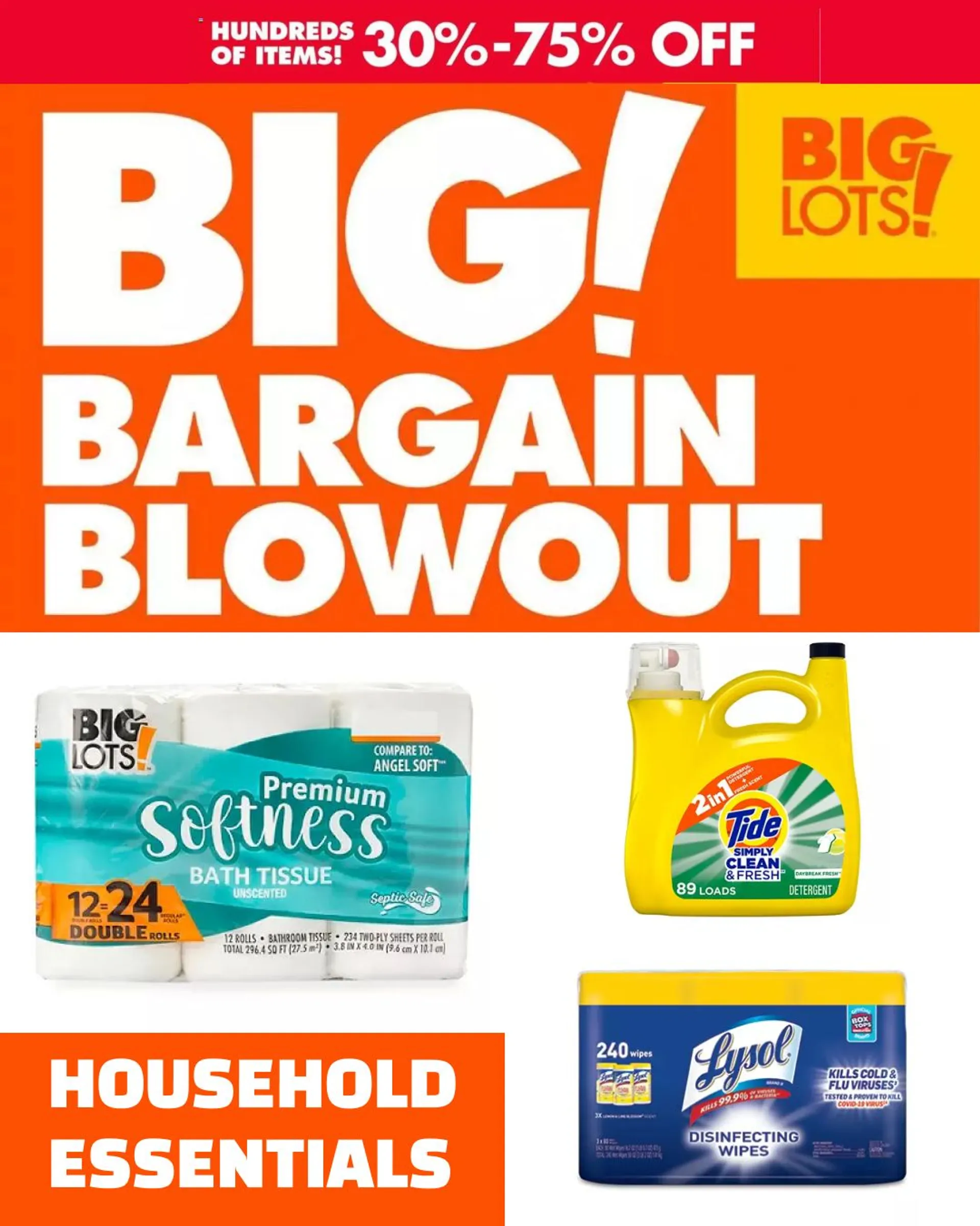 Weekly ad Big Lots - Household Essentials from March 28 to April 2 2023 - Page 1