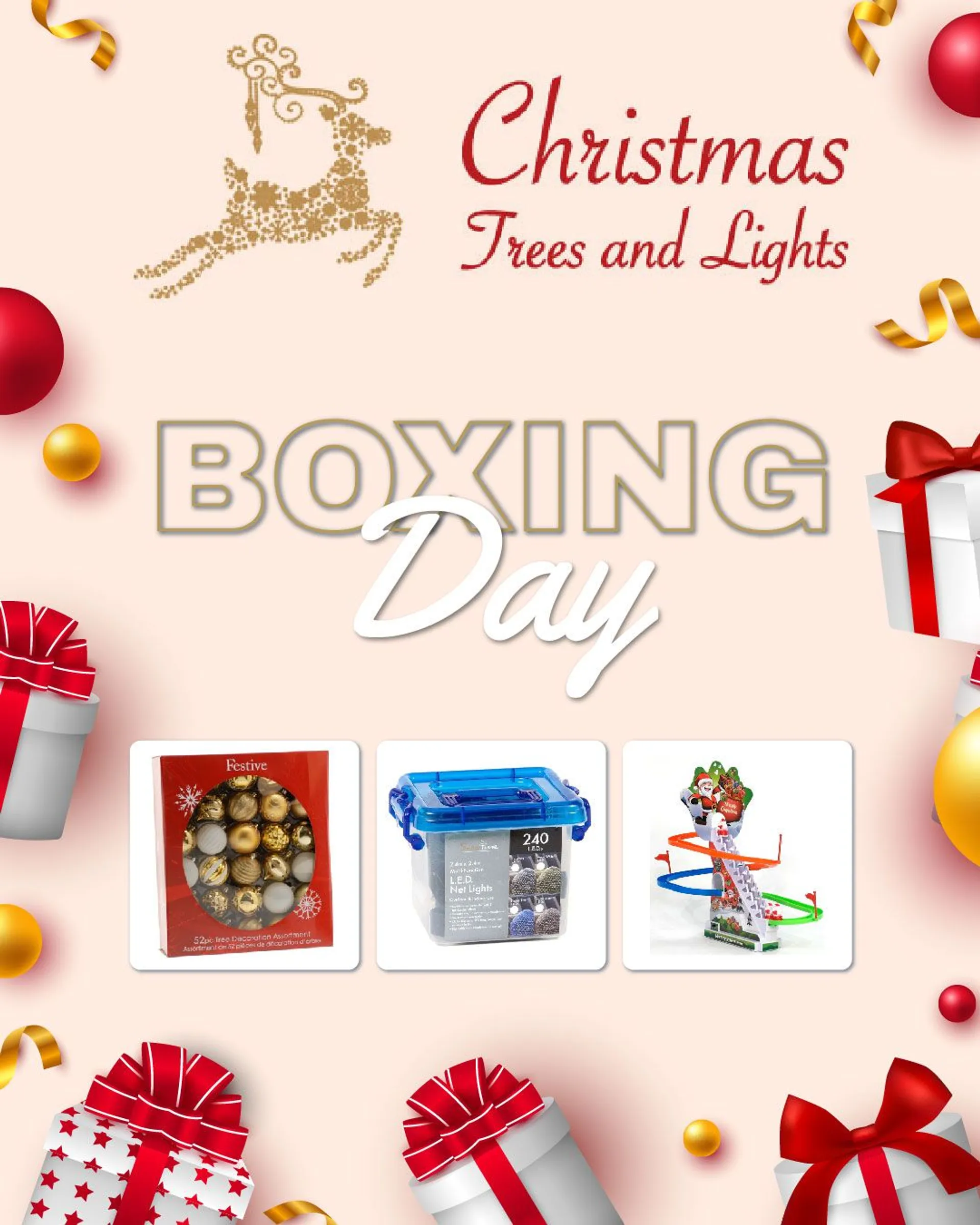Weekly ad Christmas Trees and Lights - Boxing Day from December 31 to January 5 2024 - Page 1
