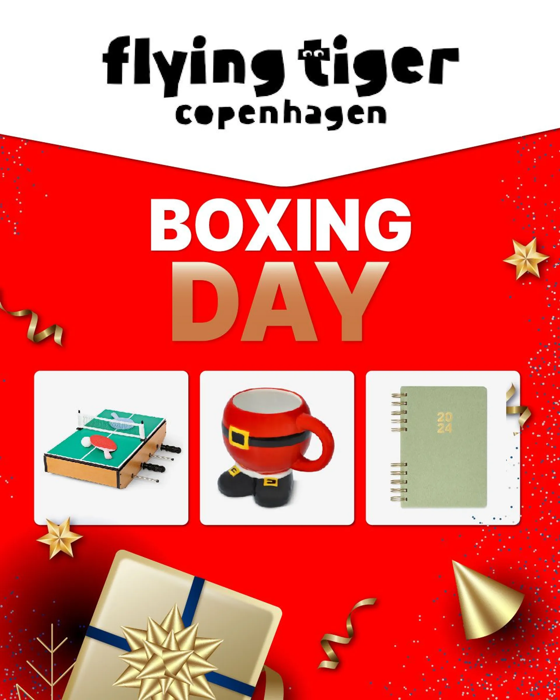 Flying Tiger Copenhagen - Boxing Day from 1 January to 6 January 2024 - Catalogue Page 1