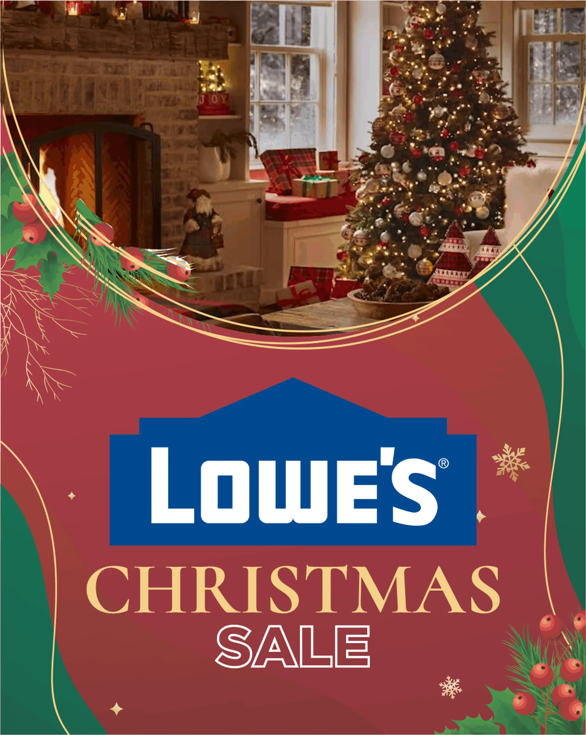 Lowe's Christmas sale Valid until Jan 10