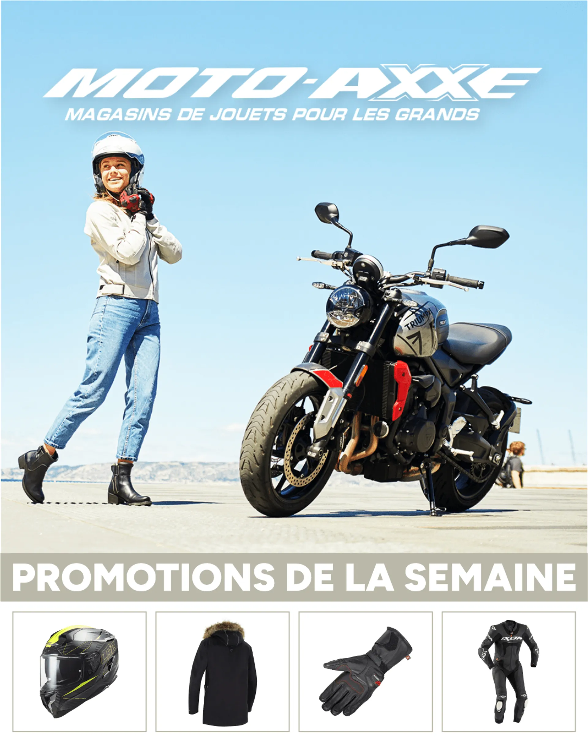 Moto Axxe offres du 28 juin au 3 juillet 2024 - Catalogue page 1