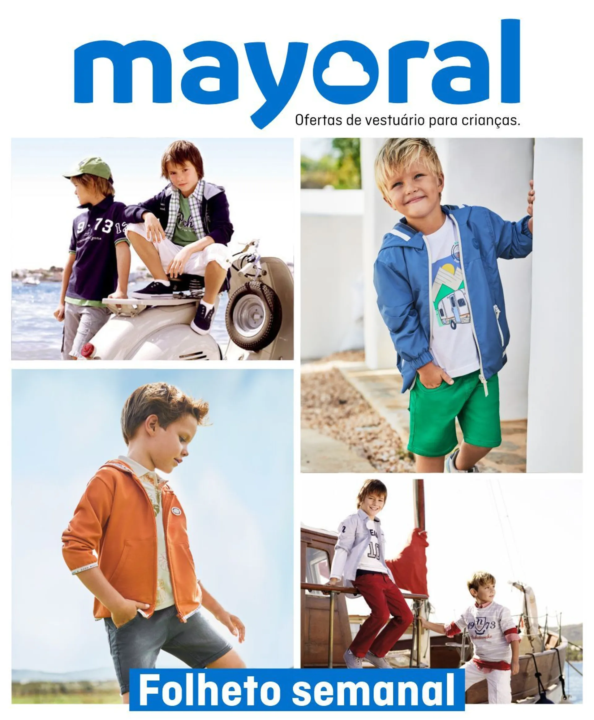 Folheto Ofertas de vestuário para crianças. de 1 de maio até 6 de maio 2024 - Pagina 1