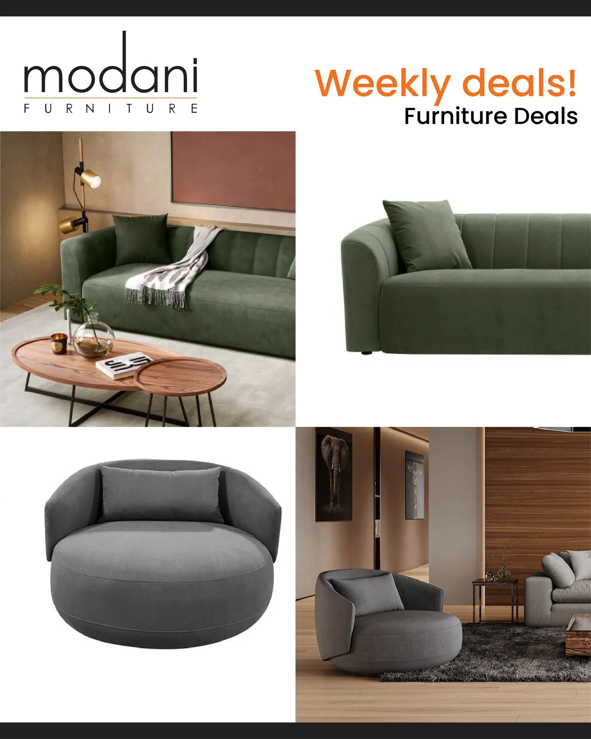 Weekly ad Modani Furniture Deals from May 31 to June 5 2024 - Page 