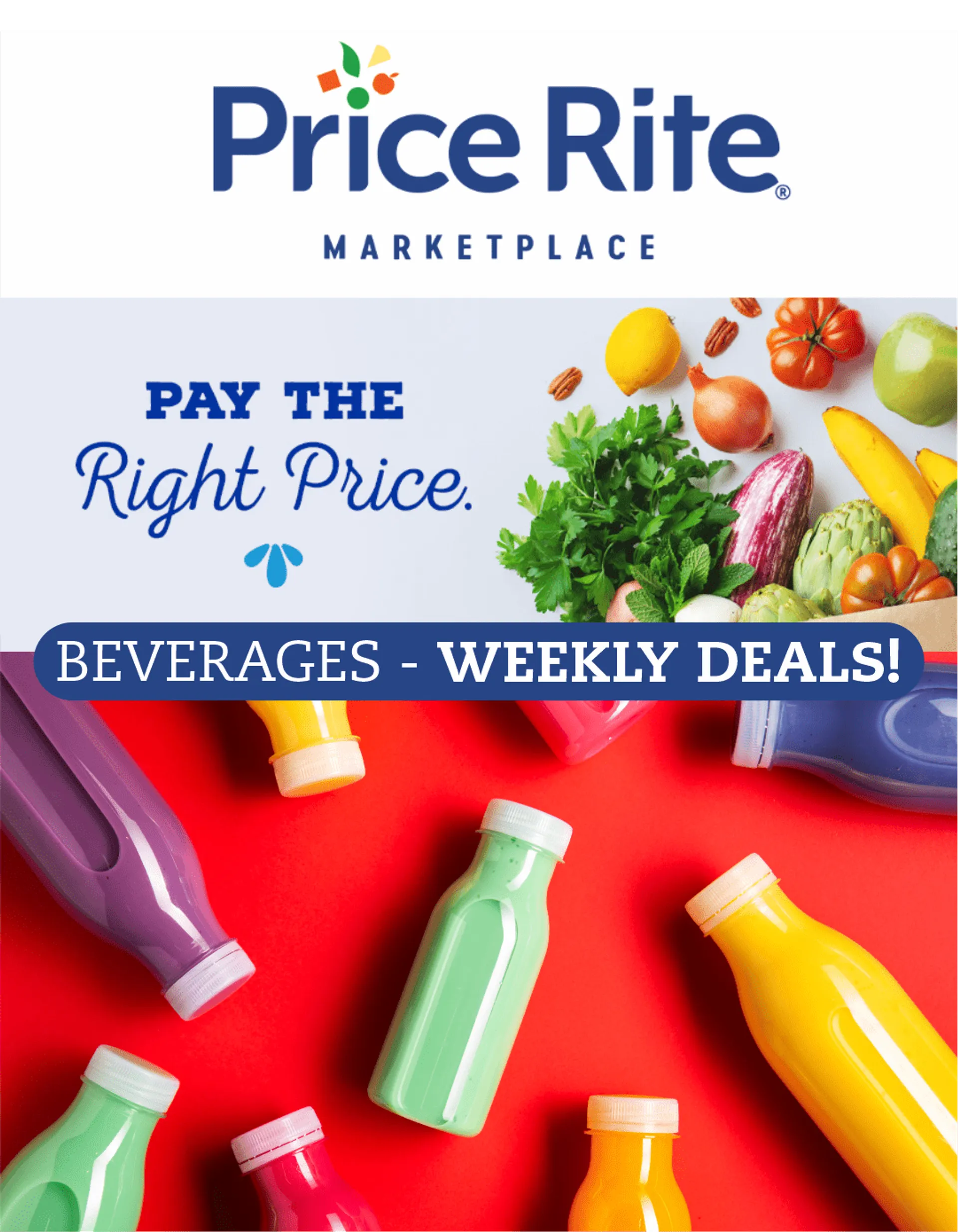 Weekly ad Price Rite - Beverages from April 14 to April 19 2024 - Page 1