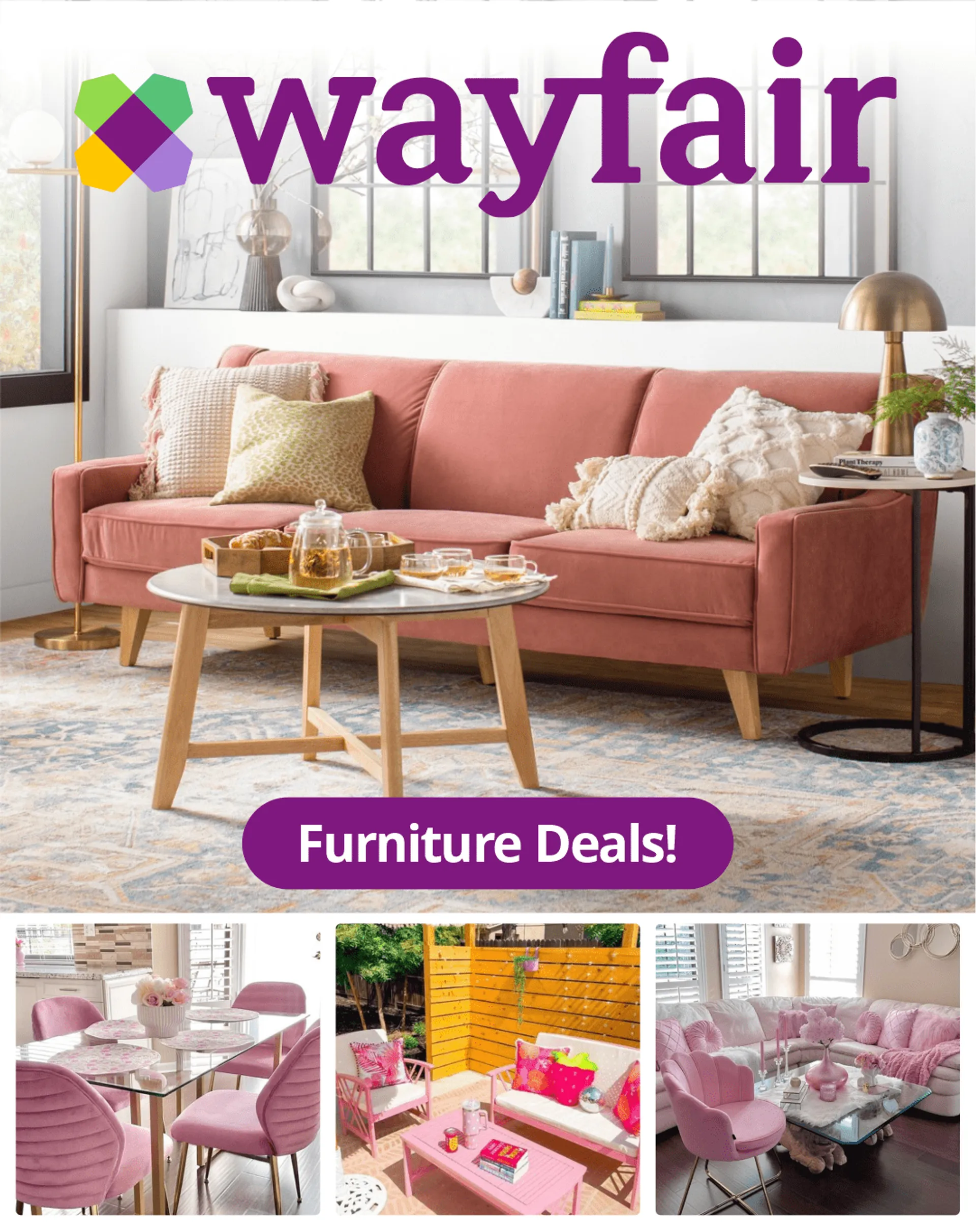 Wayfair - Furniture Deals! from February 19 to February 24 2024 - flyer page 