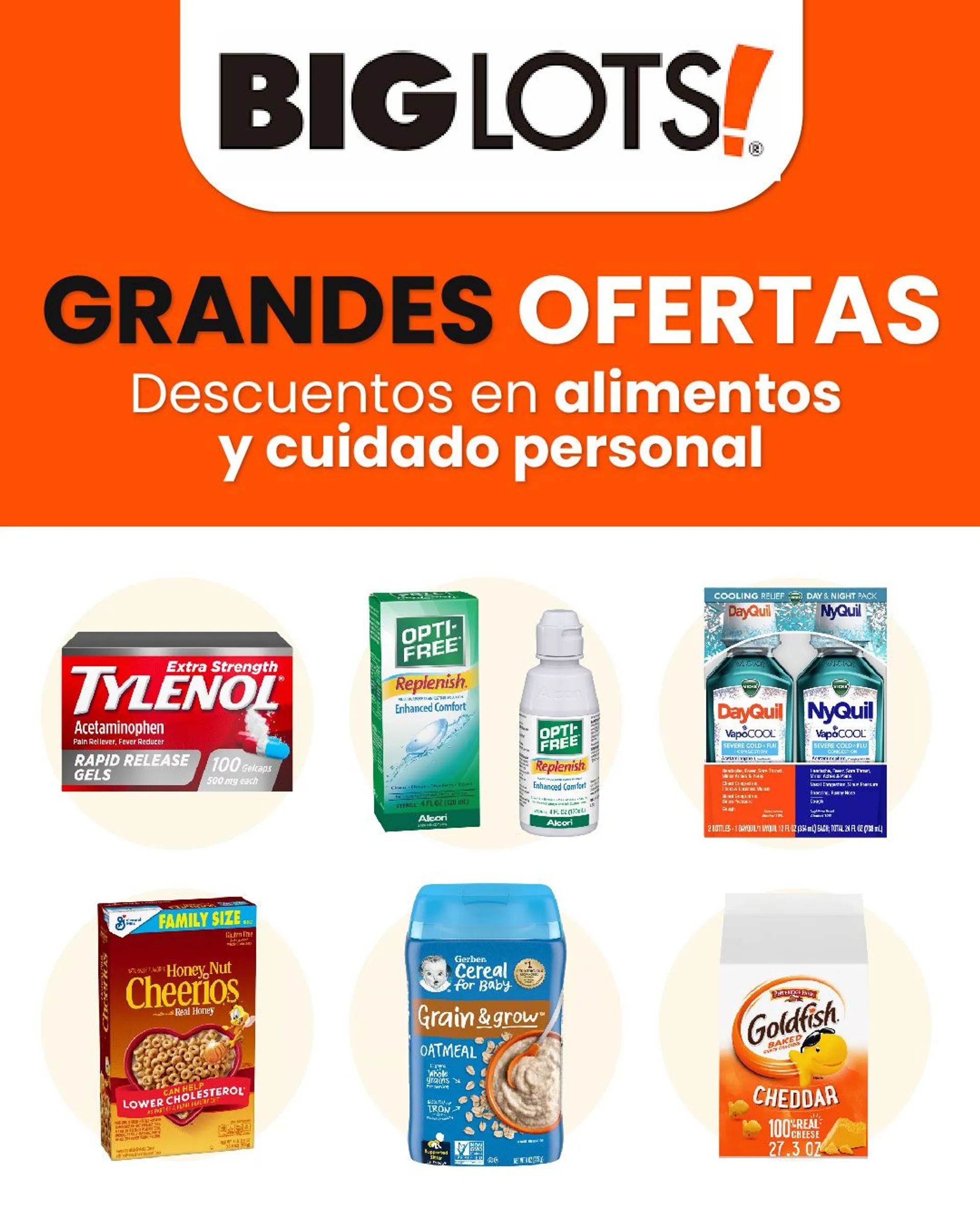 Catálogo de Big Lots Ofertas: Alimentos & Cuidado 30 de julio al 4 de agosto 2024 - Página 1