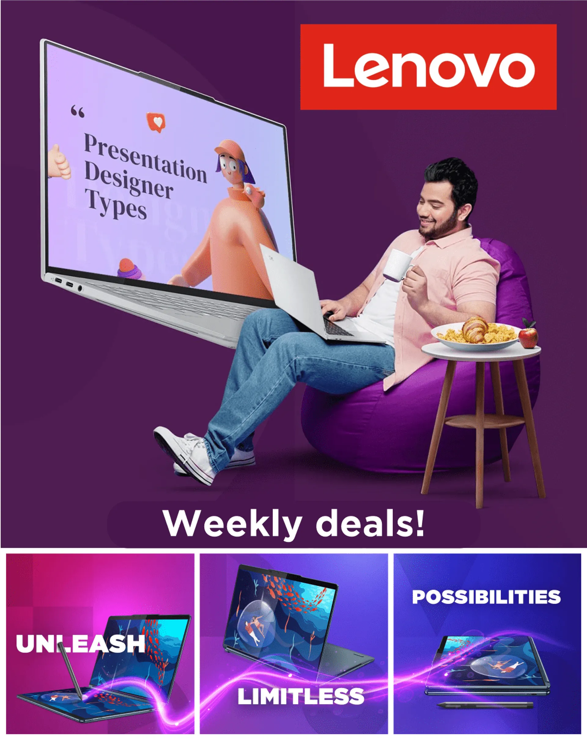 Lenovo Offers: Electronics from 22 July to 27 July 2024 - Catalogue Page 