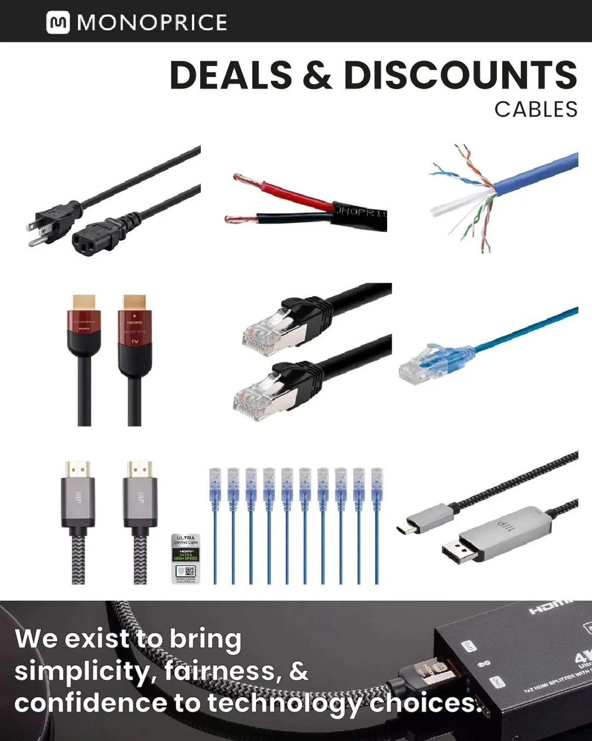 Monoprice - Electronics Cables