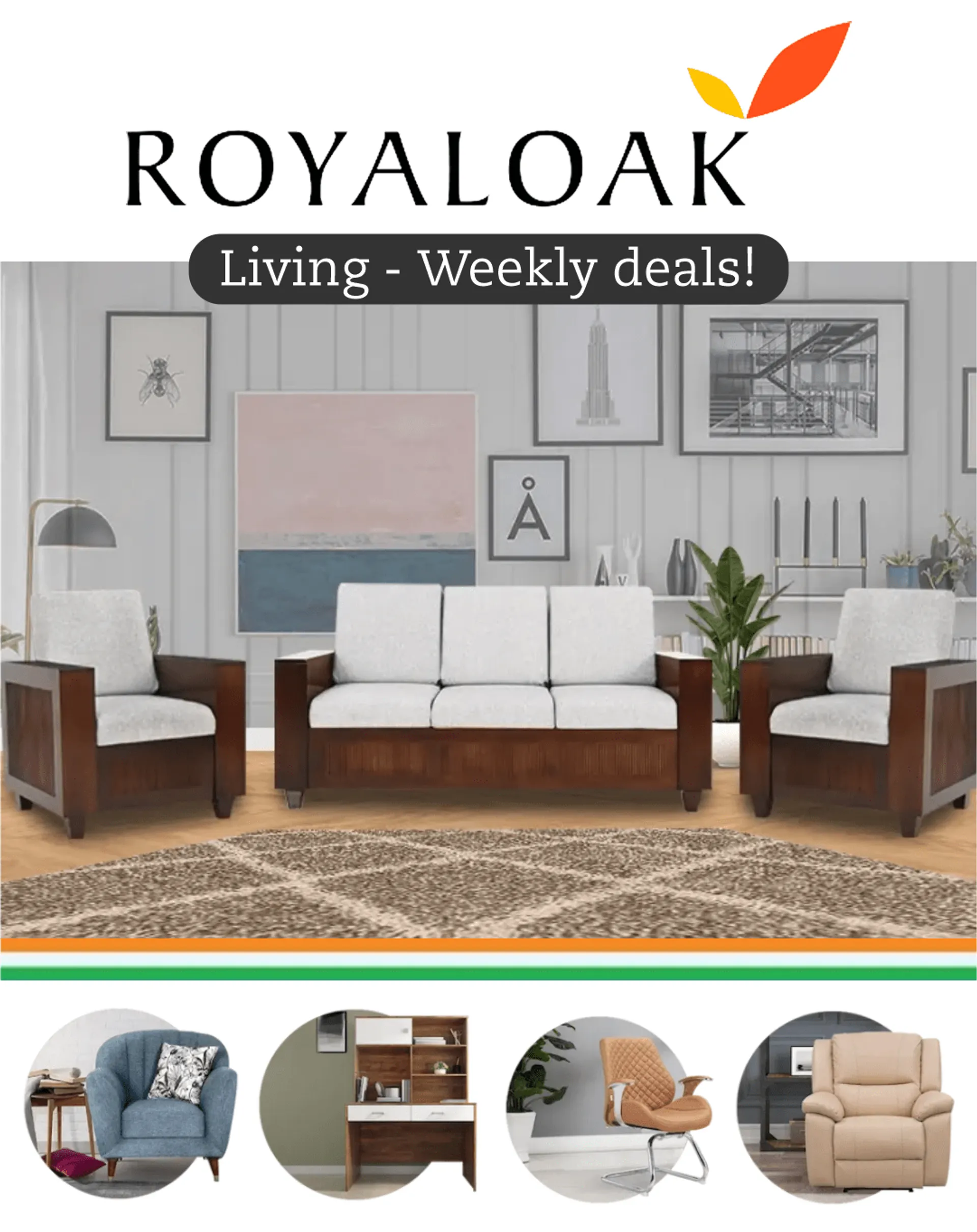 Royal oak - Living room furniture from 24 July to 29 July 2024 - Catalogue Page 