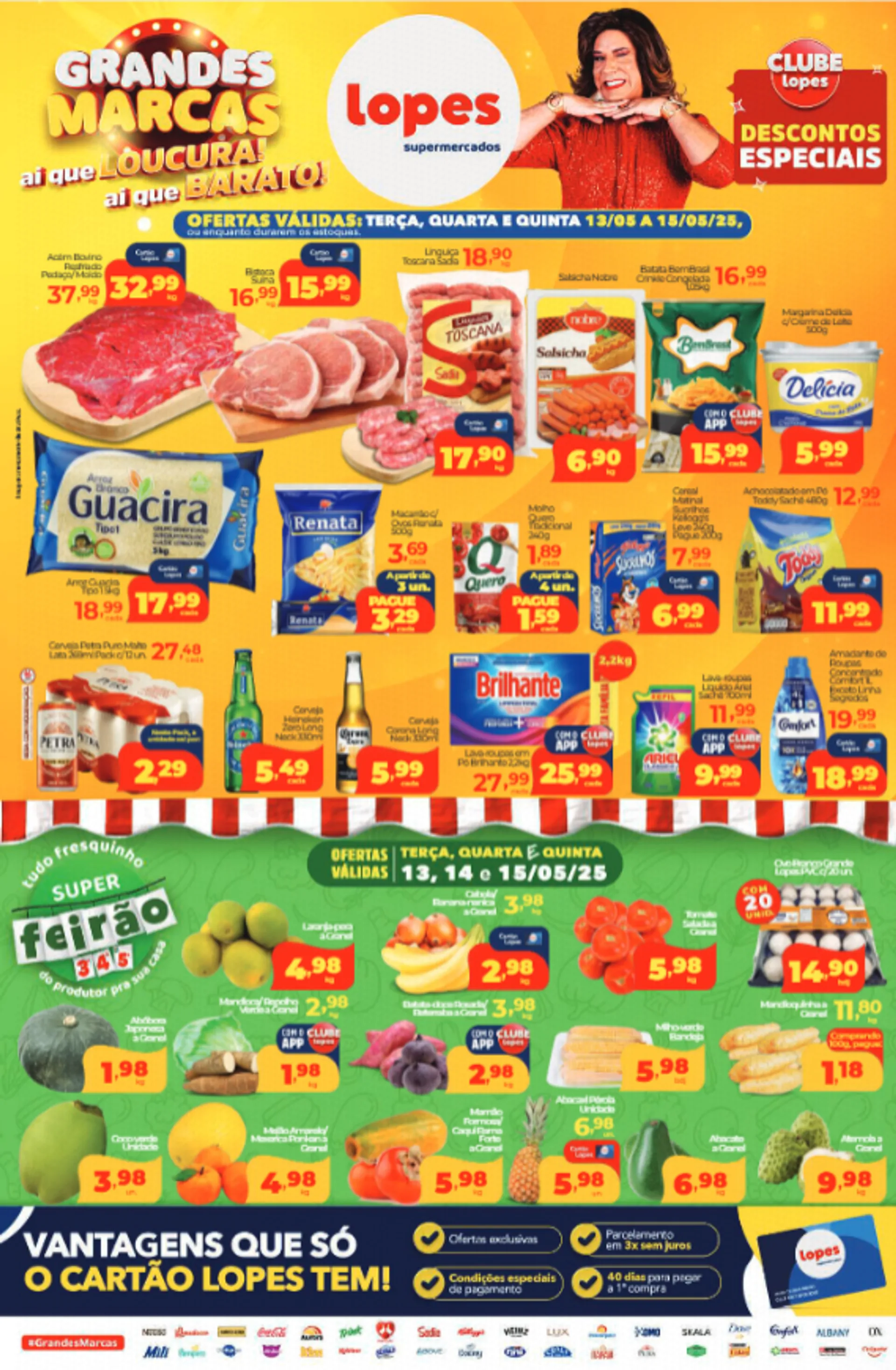 Encarte de Lopes Supermercados Ofertas 13 de maio até 15 de maio 2025 - Pagina 