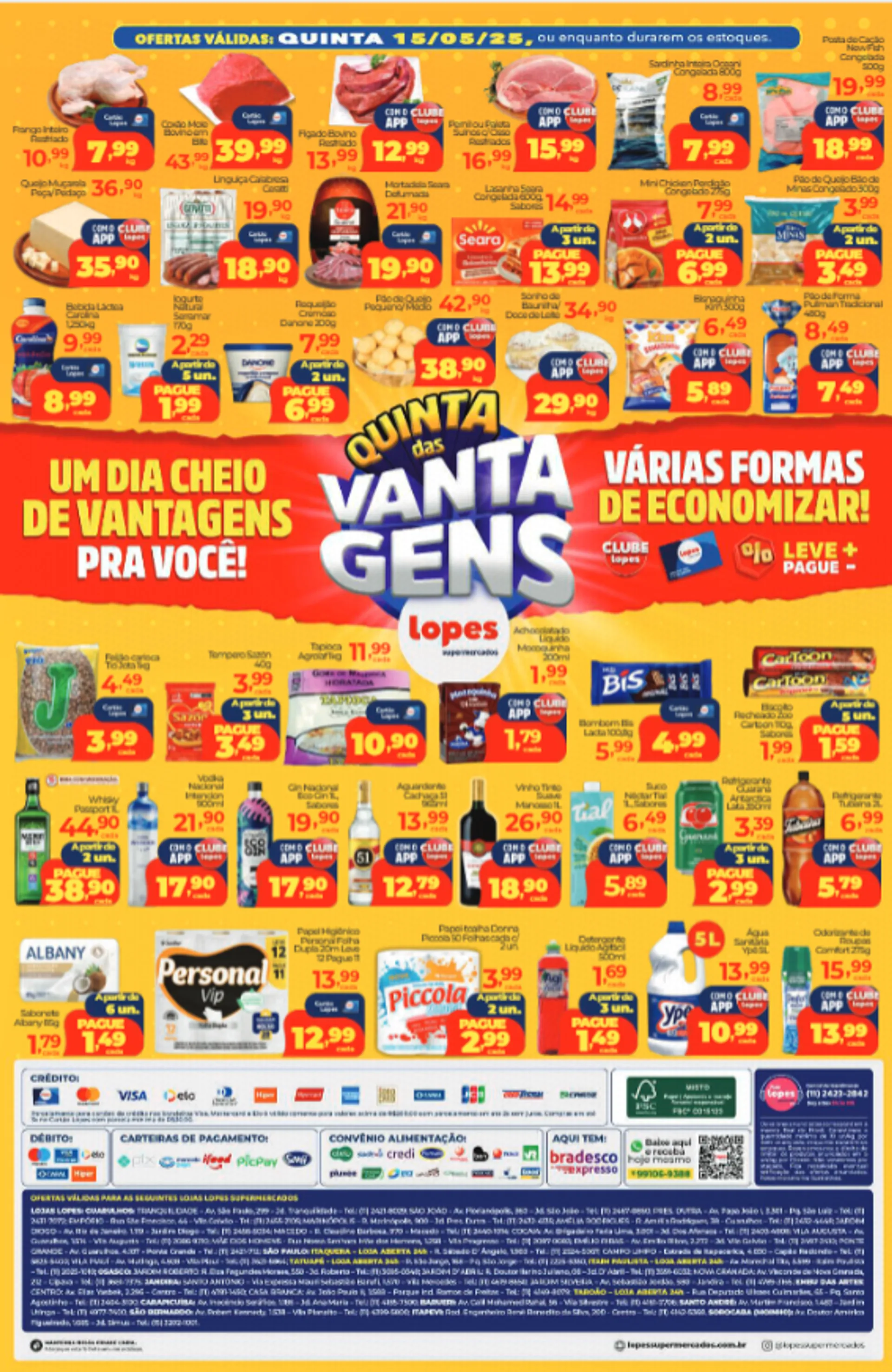 Encarte de Lopes Supermercados Ofertas 13 de maio até 15 de maio 2025 - Pagina 2