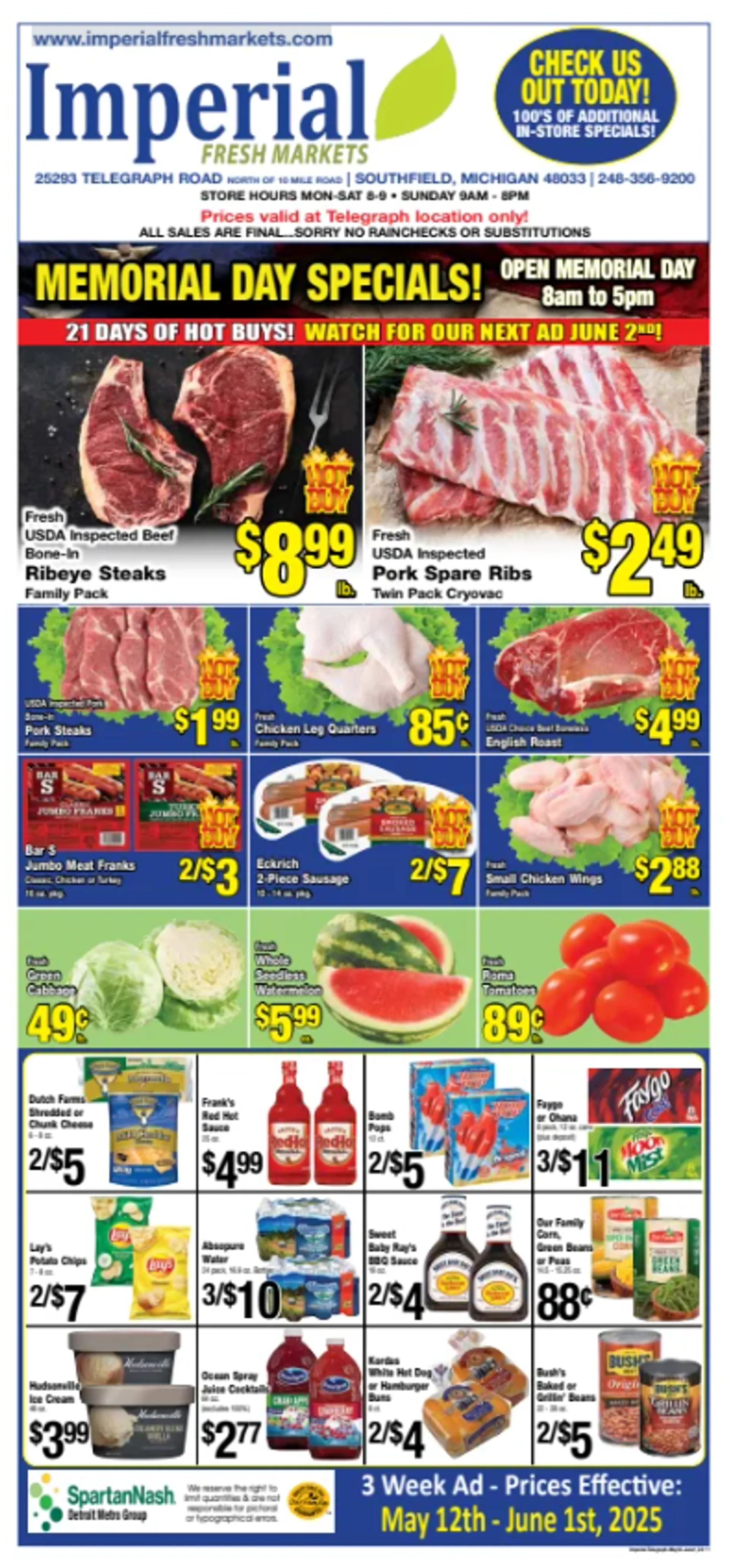 Weekly ad Imperial Fresh Markets Deals from May 20 to June 1 2025 - Page 1