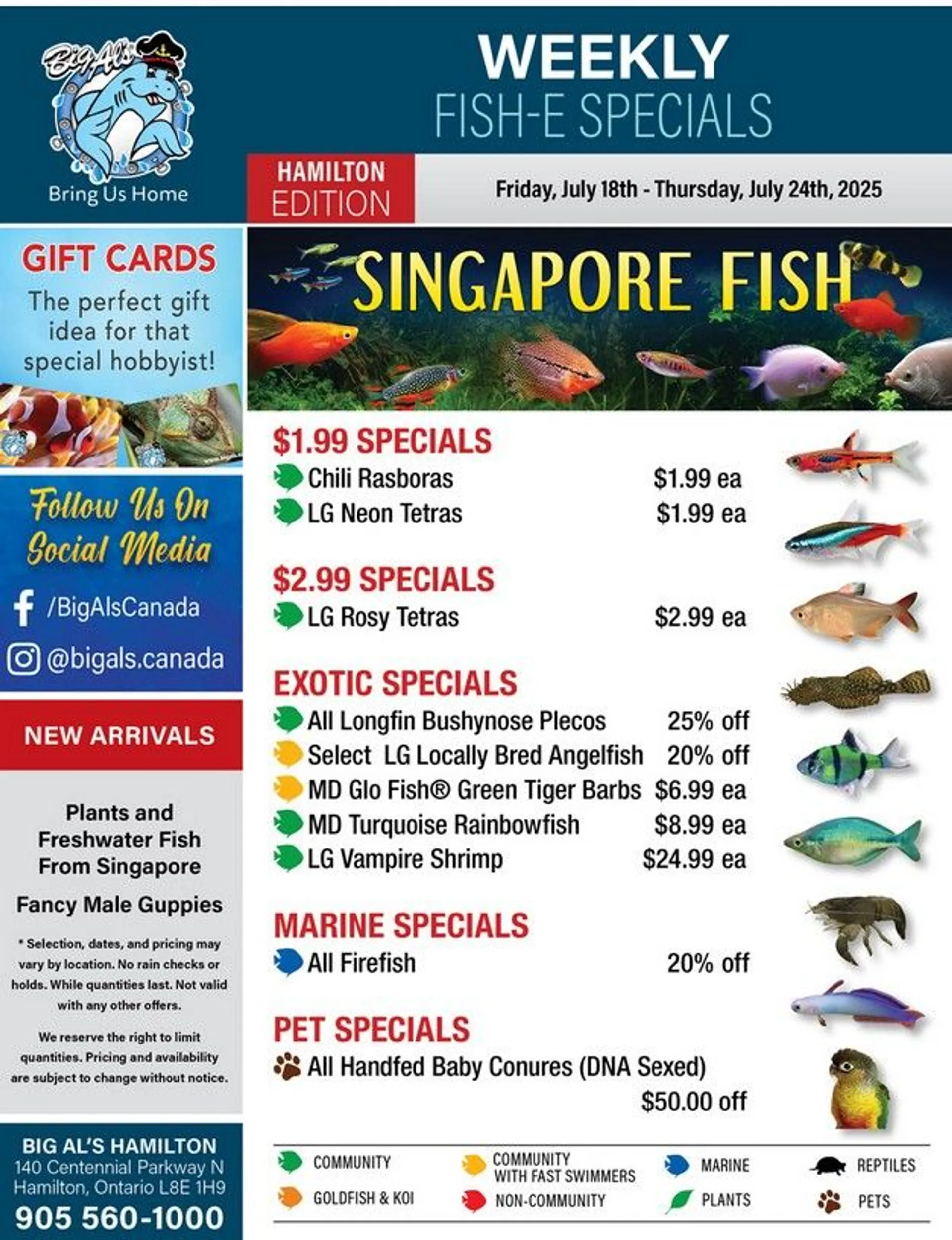  Big Al's Pets flyers from July 18 to July 25 2025 - flyer page 1