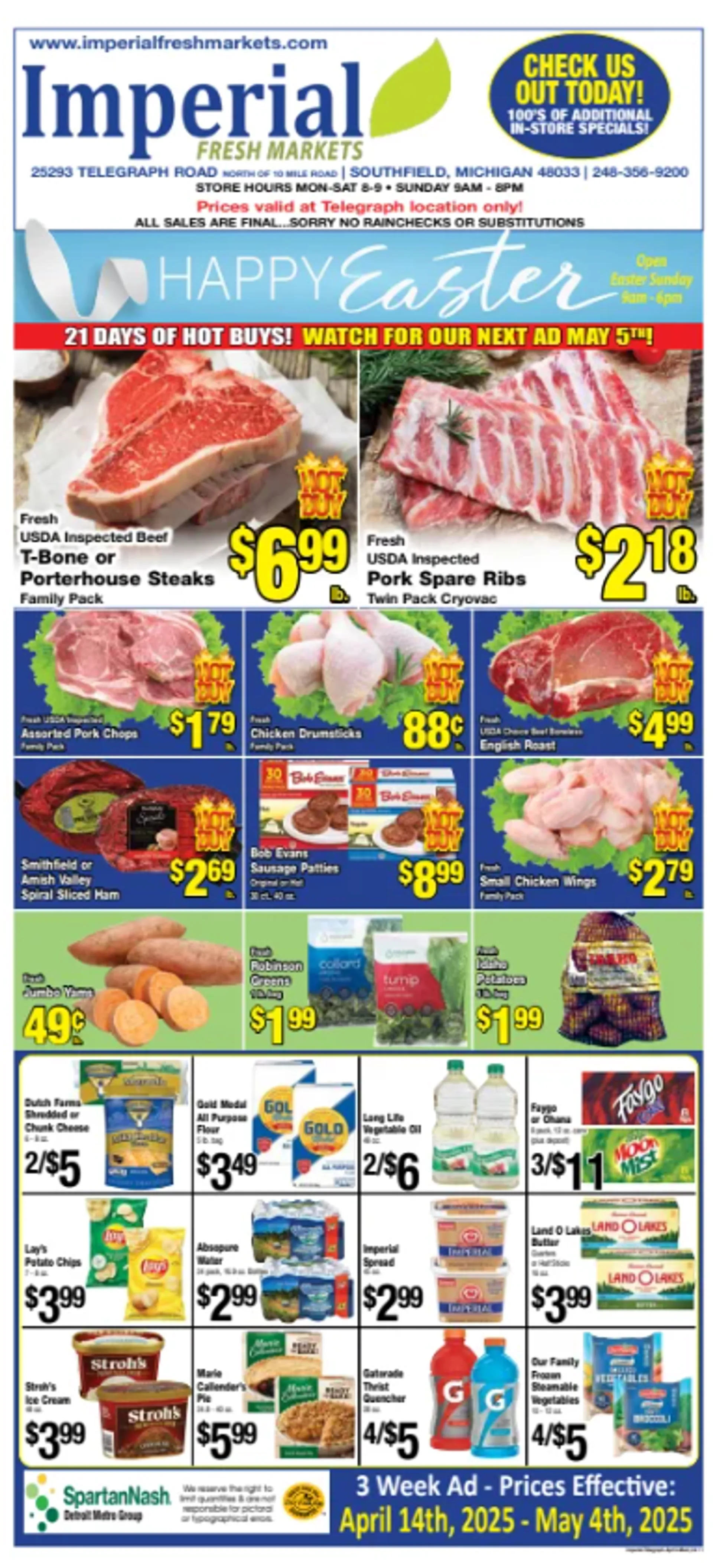 Weekly ad Imperial Fresh Markets Deals from April 16 to May 4 2025 - Page 1