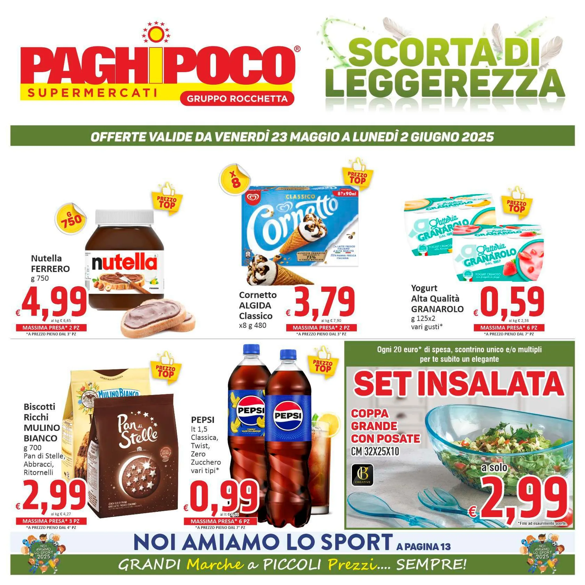 Paghi Poco  Volantini  da 23 maggio a 2 giugno di 2025 - Pagina del volantino 