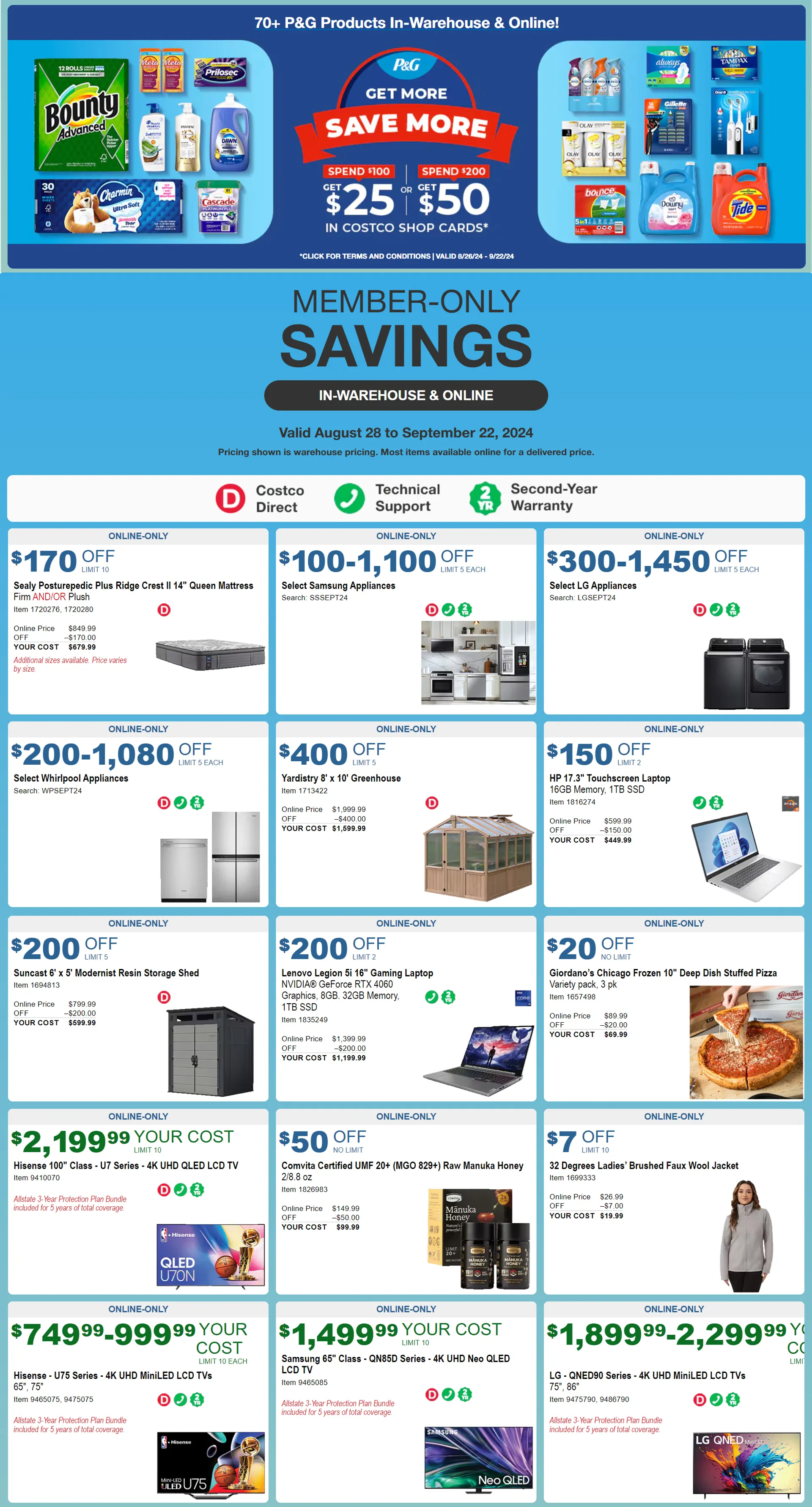 Weekly ad Member-Only Savings from August 30 to September 22 2024 - Page 