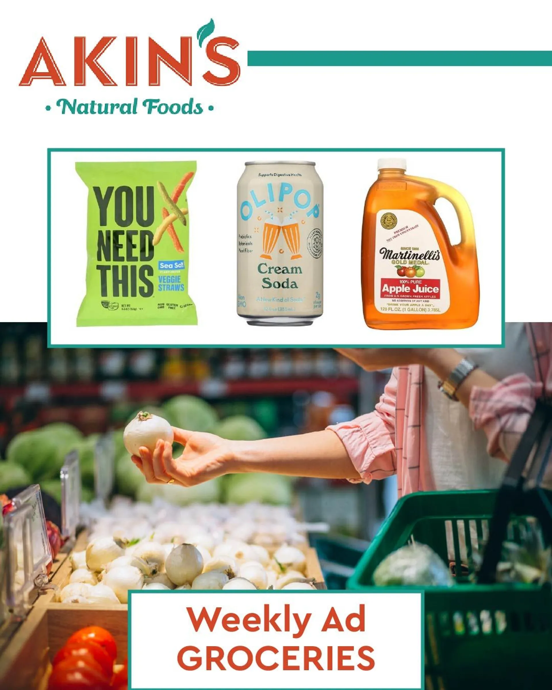 Weekly ad Akin's Natural Foods - Groceries from March 26 to March 31 2024 - Page 1