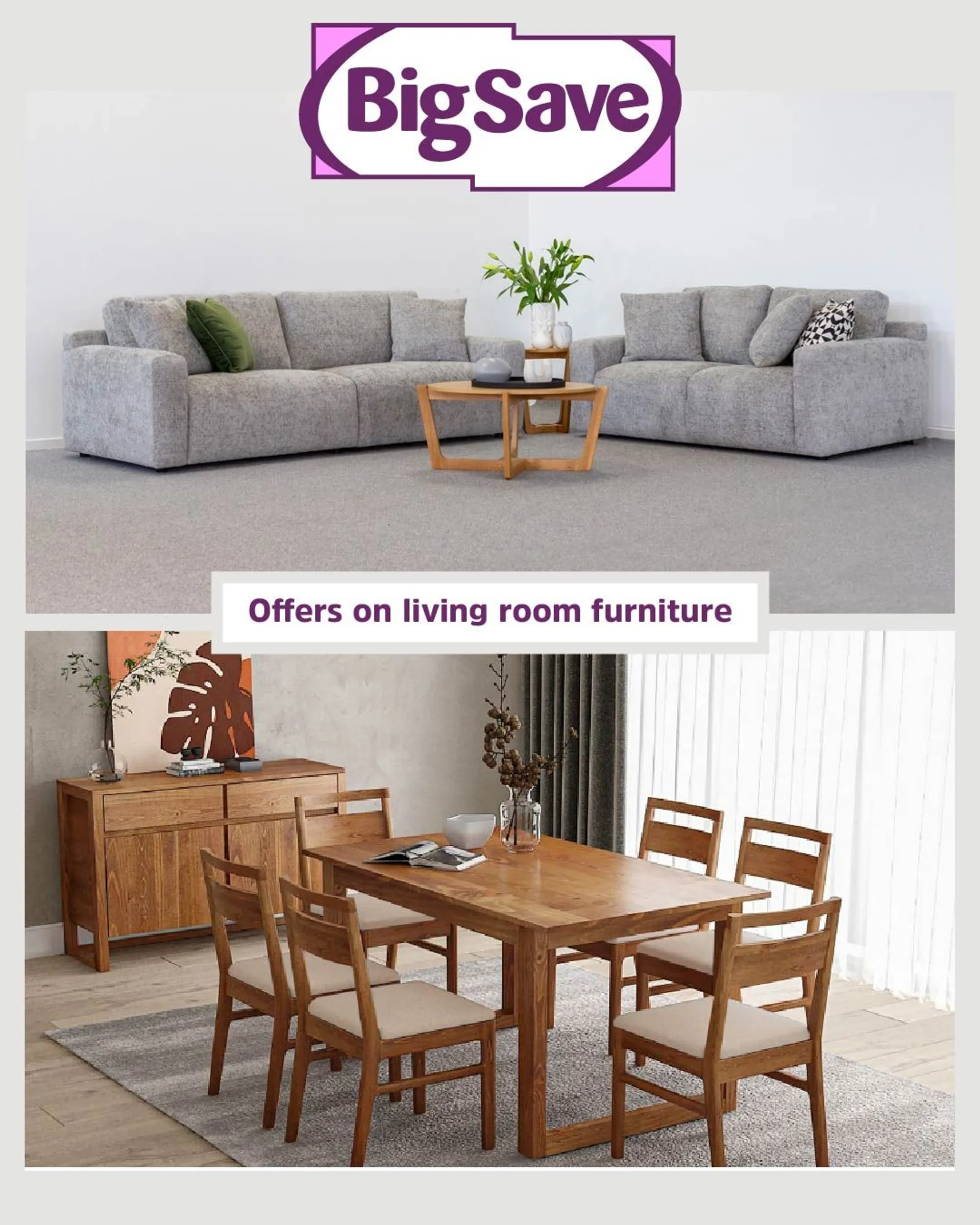Offers on living room furniture - 23 April 28 April 2024