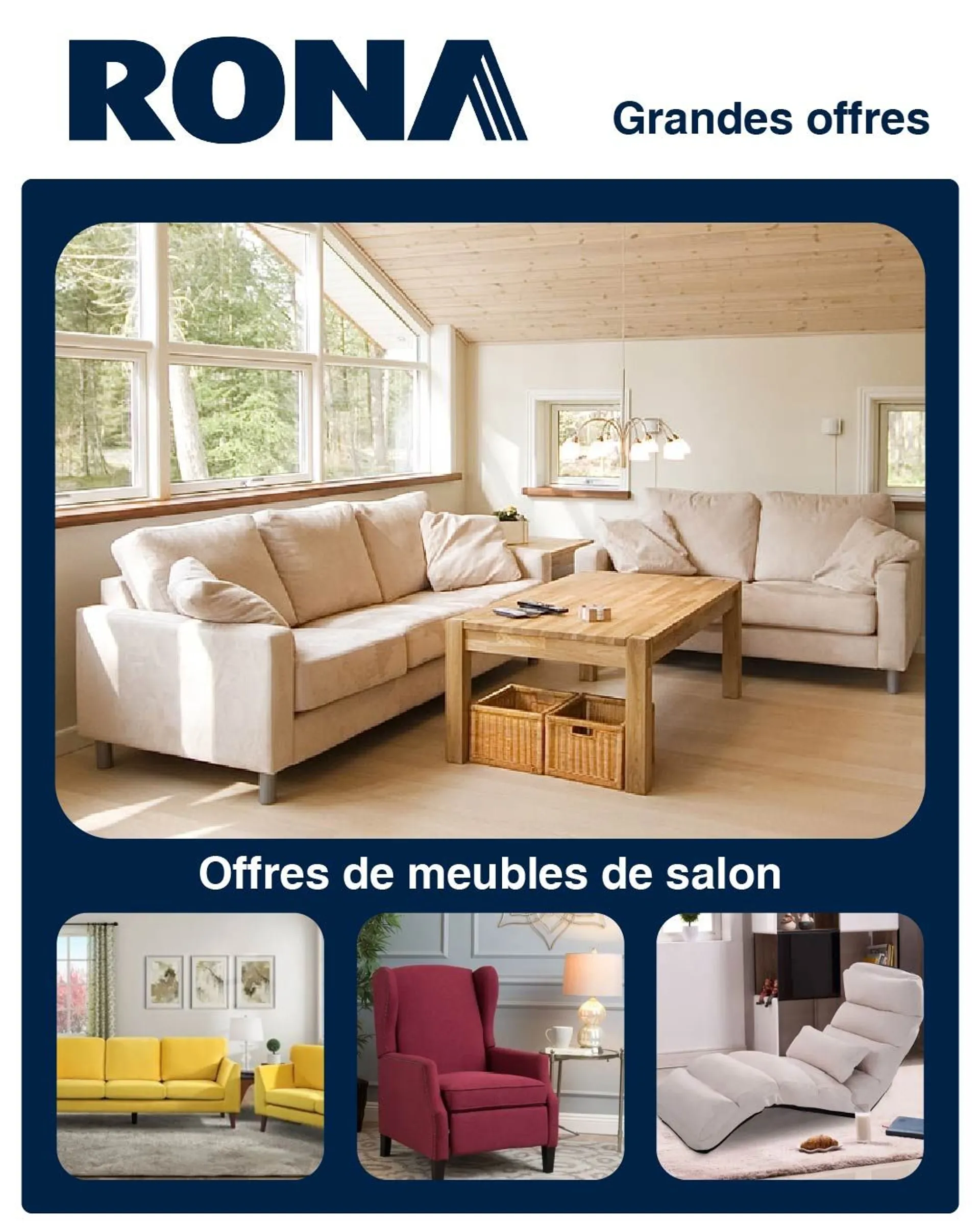 RONA promos de meubles de salon du 19 octobre au 27 octobre 2024 - Circulaires page 