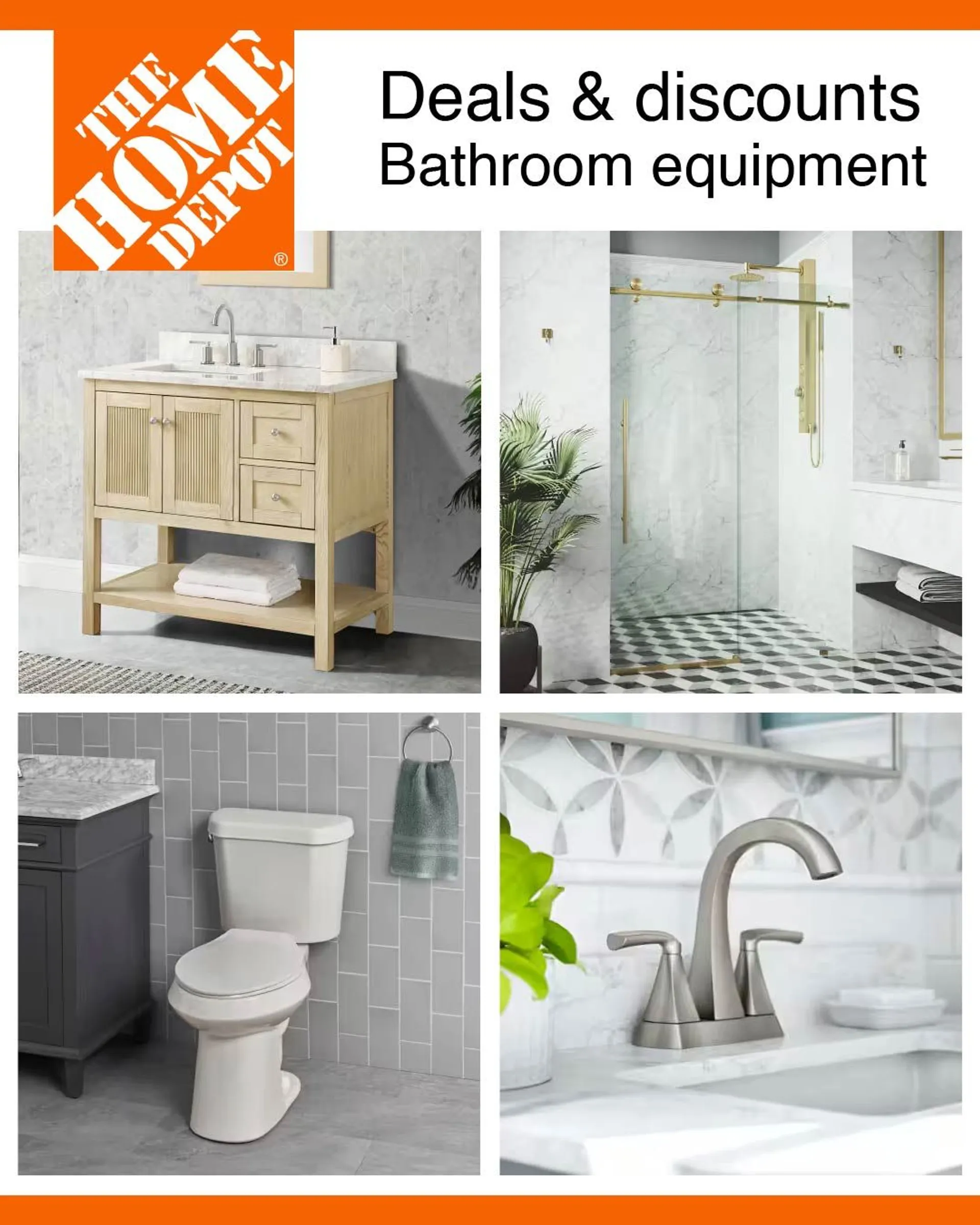 Offers on elements and accessories to equip bathrooms. from April 25 to April 30 2024 - flyer page 1