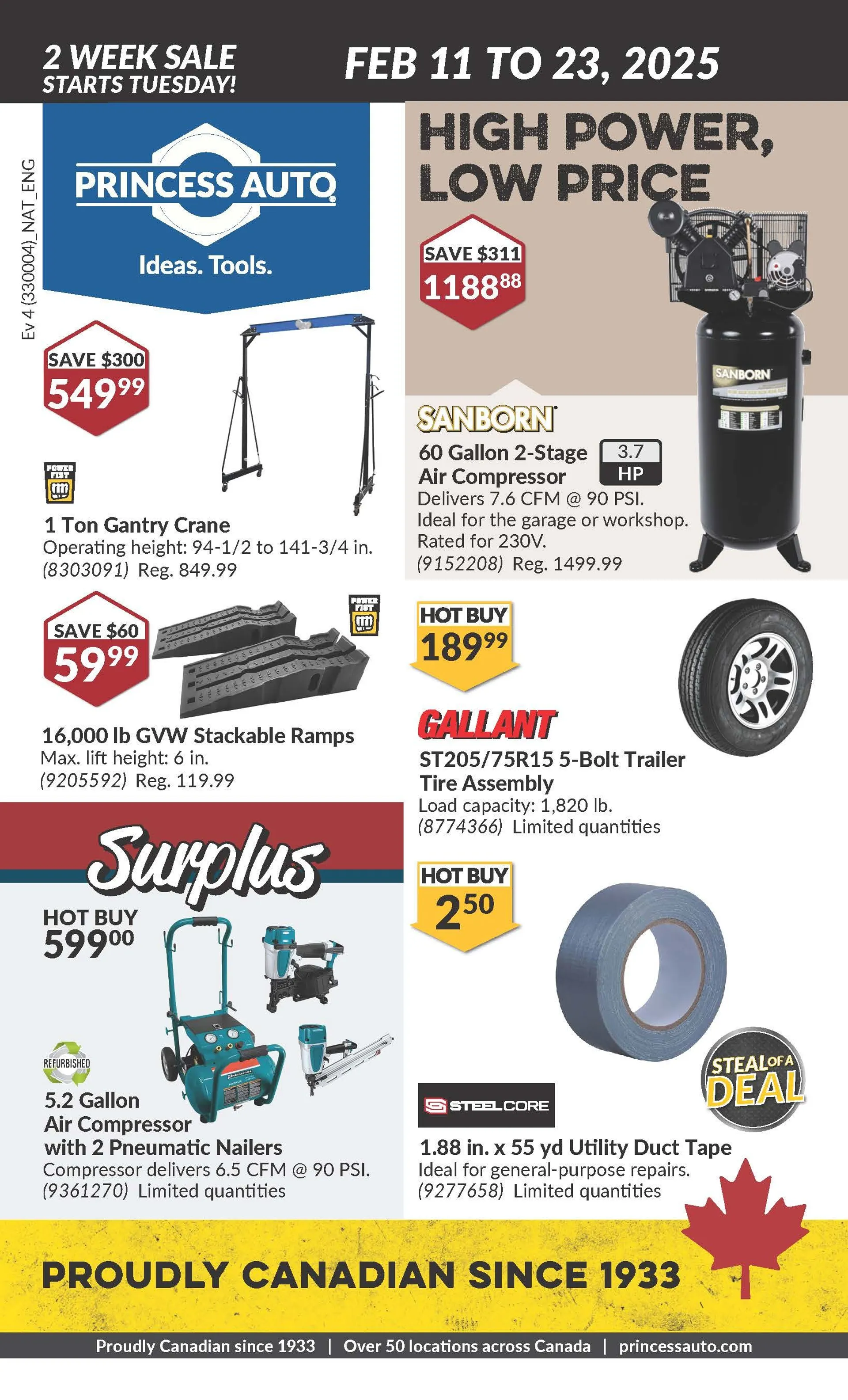 Princess Auto Weekly Ad from February 11 to February 23 2025 - flyer page 