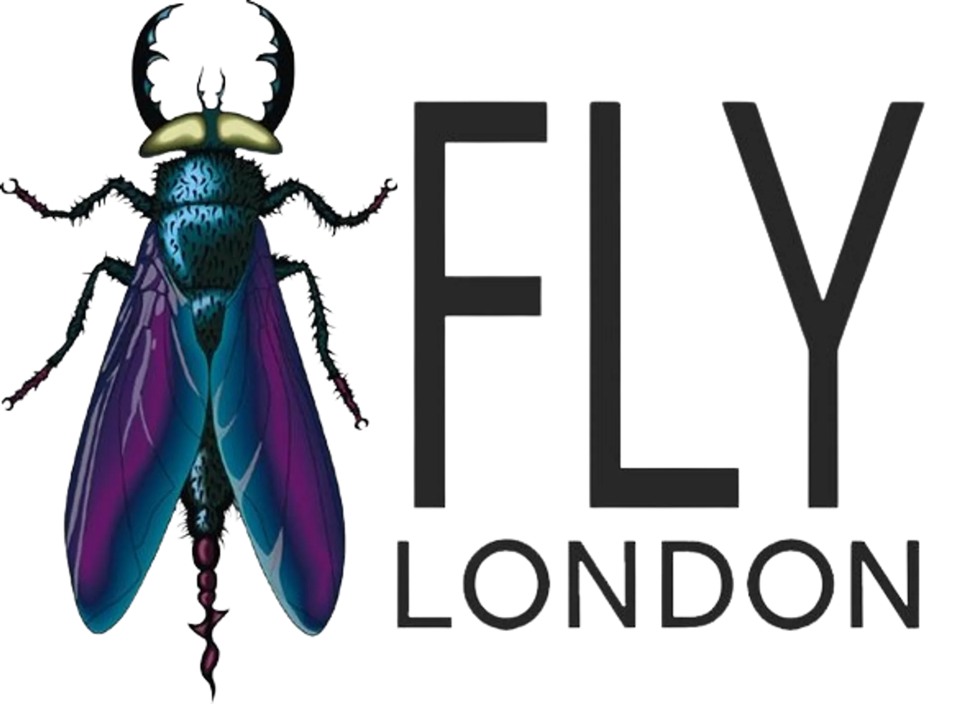 FLY LONDON logo de folhetos