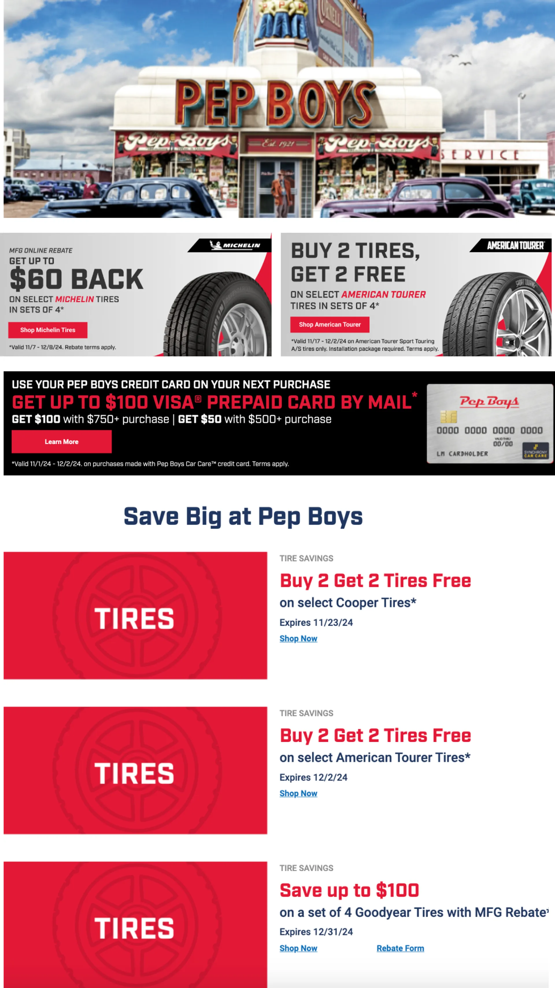 Weekly ad Pep Boys Weekly Deals from November 17 to December 31 2024 - Page 