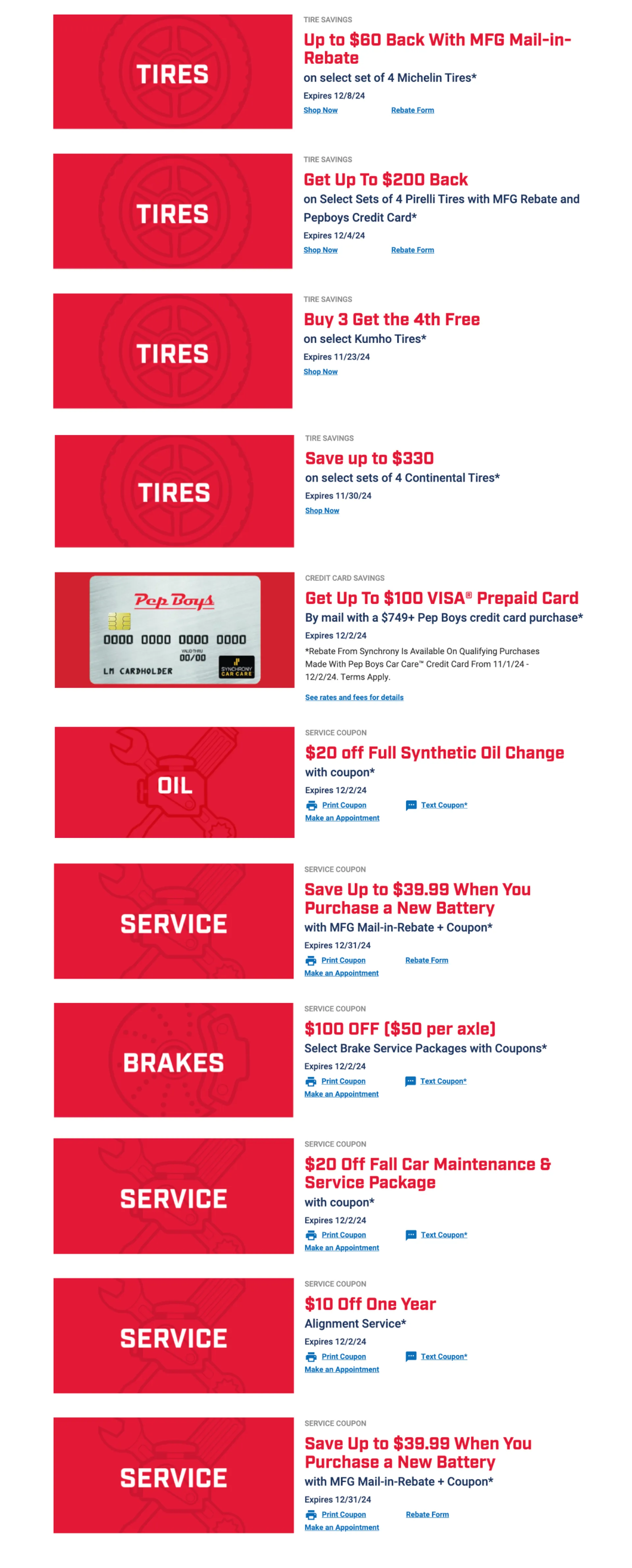 Weekly ad Pep Boys Weekly Deals from November 17 to December 31 2024 - Page 2