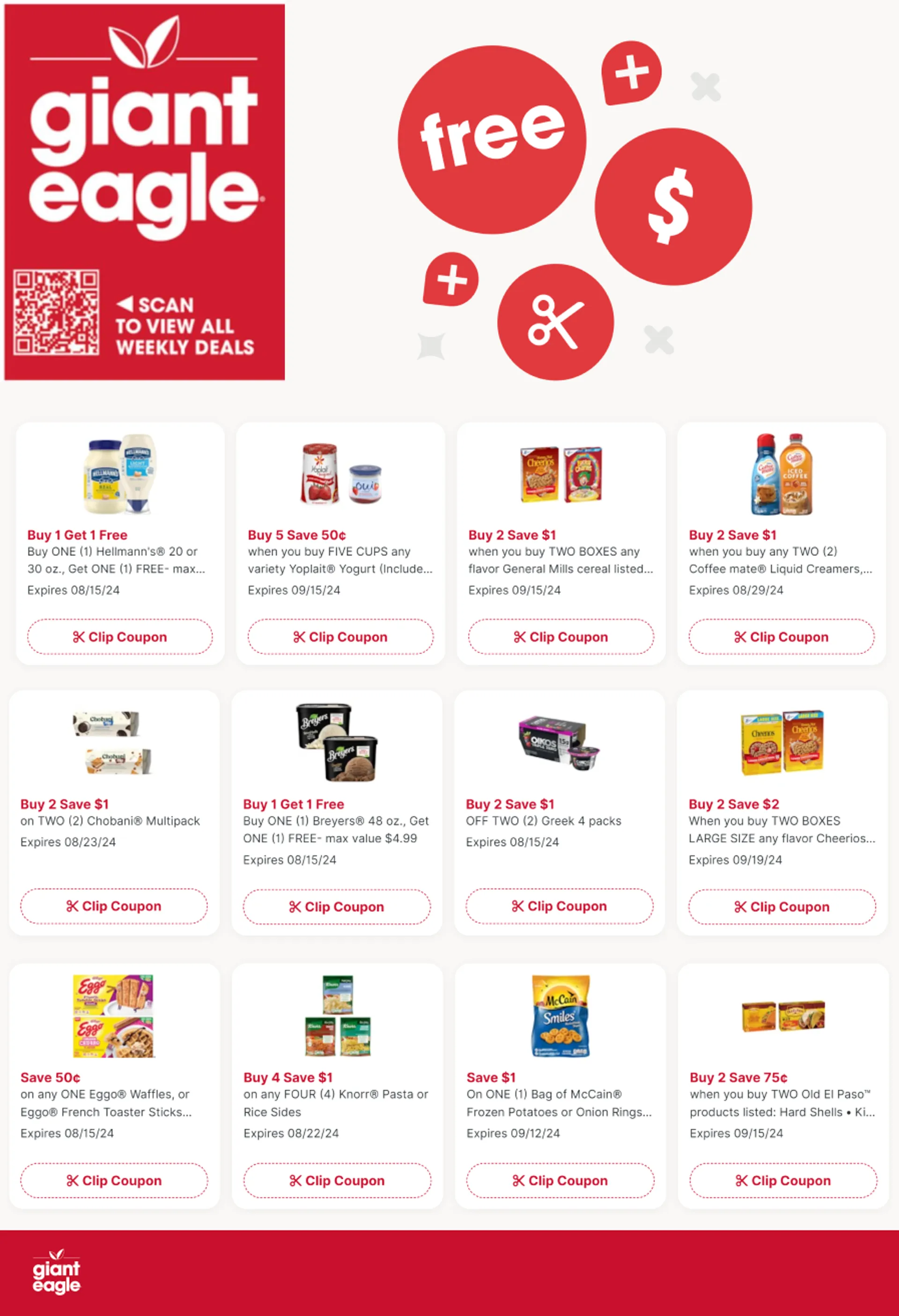 Weekly ad Giant Eagle Coupons from August 8 to August 15 2024 - Page 