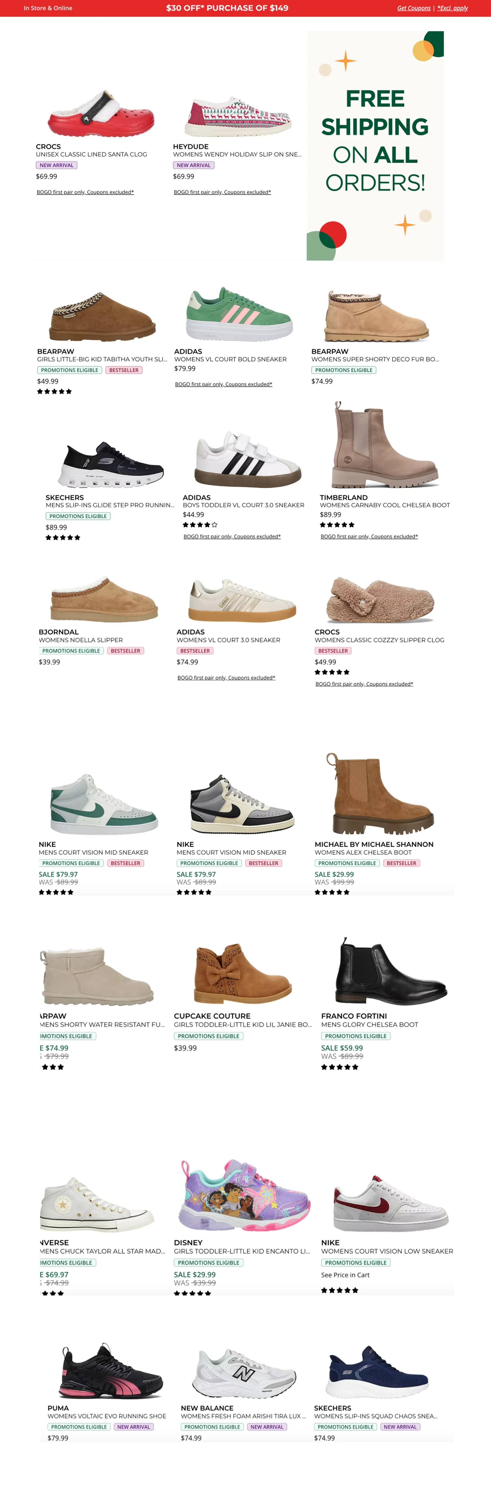 Weekly ad Best Black Friday Shoes Deals from November 20 to November 30 2024 - Page 4