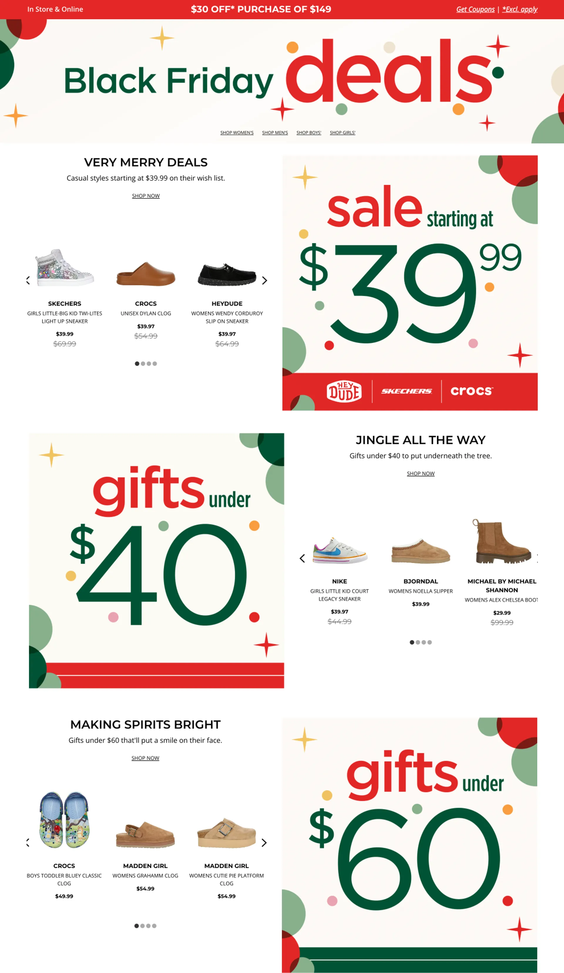 Weekly ad Best Black Friday Shoes Deals from November 20 to November 30 2024 - Page 2