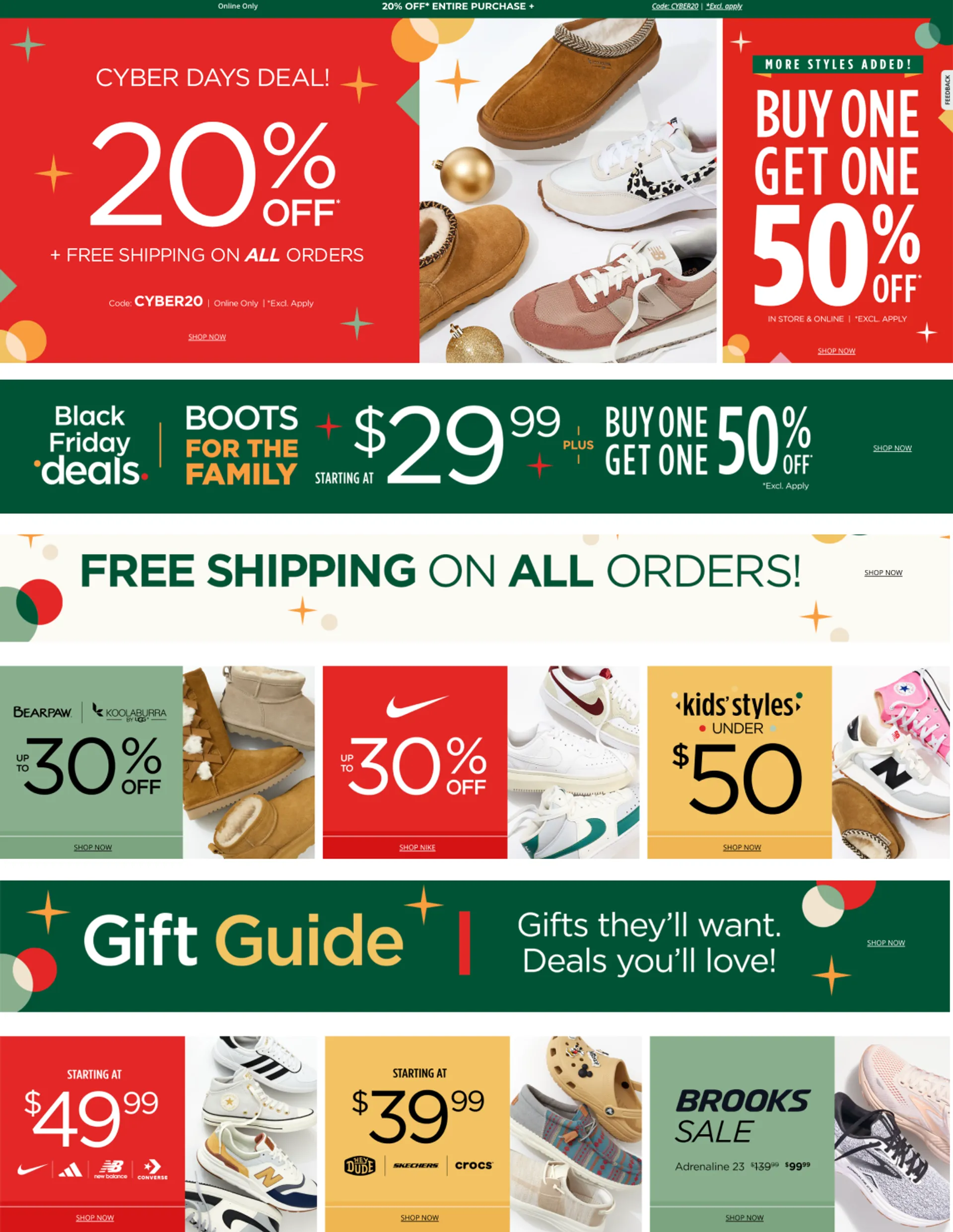 Weekly ad Cyber Days Deals at Rack Room Shoes! from December 2 to December 9 2024 - Page 