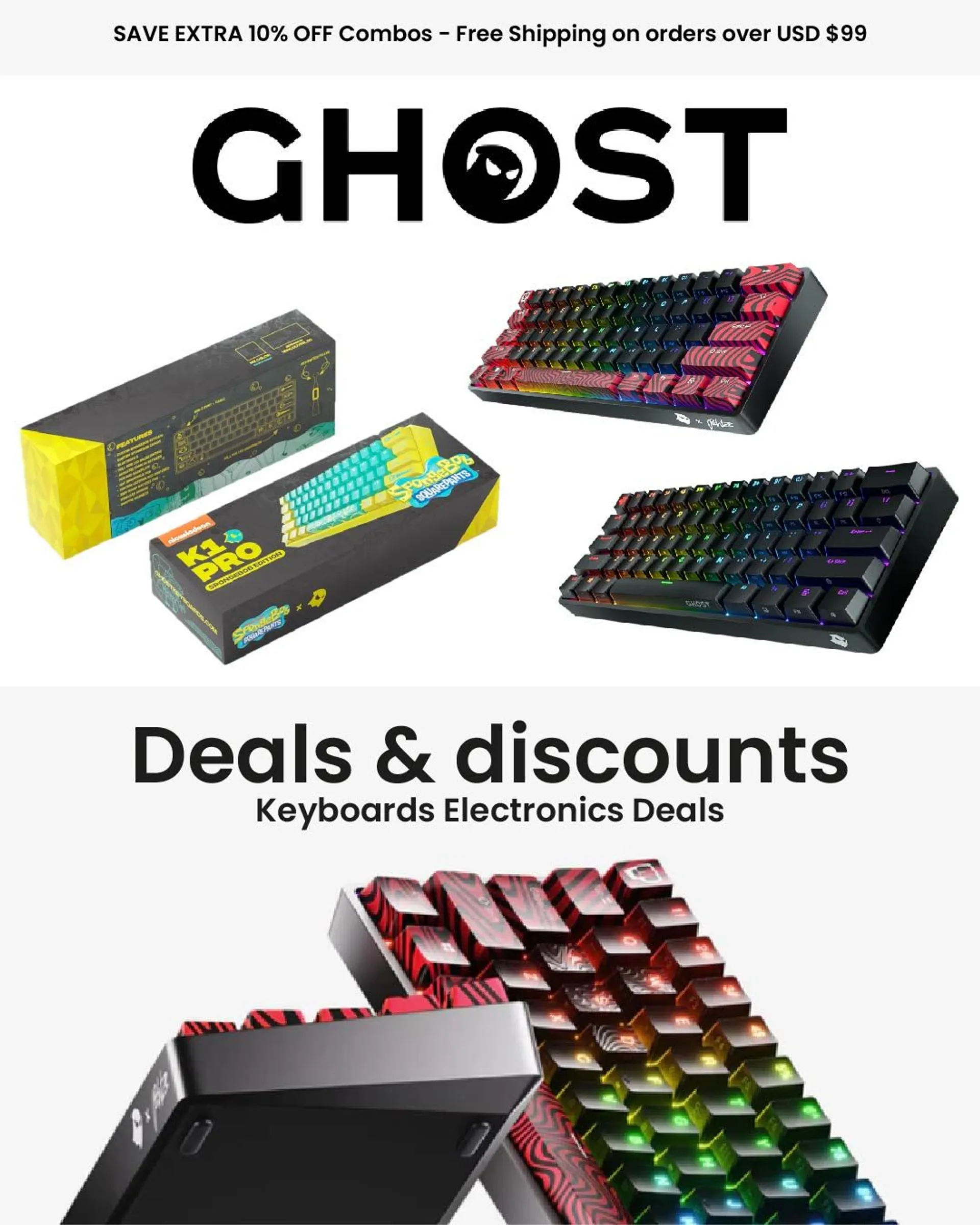 Weekly ad Ghost Keyboards Electronics Deals from July 21 to July 26 2024 - Page 